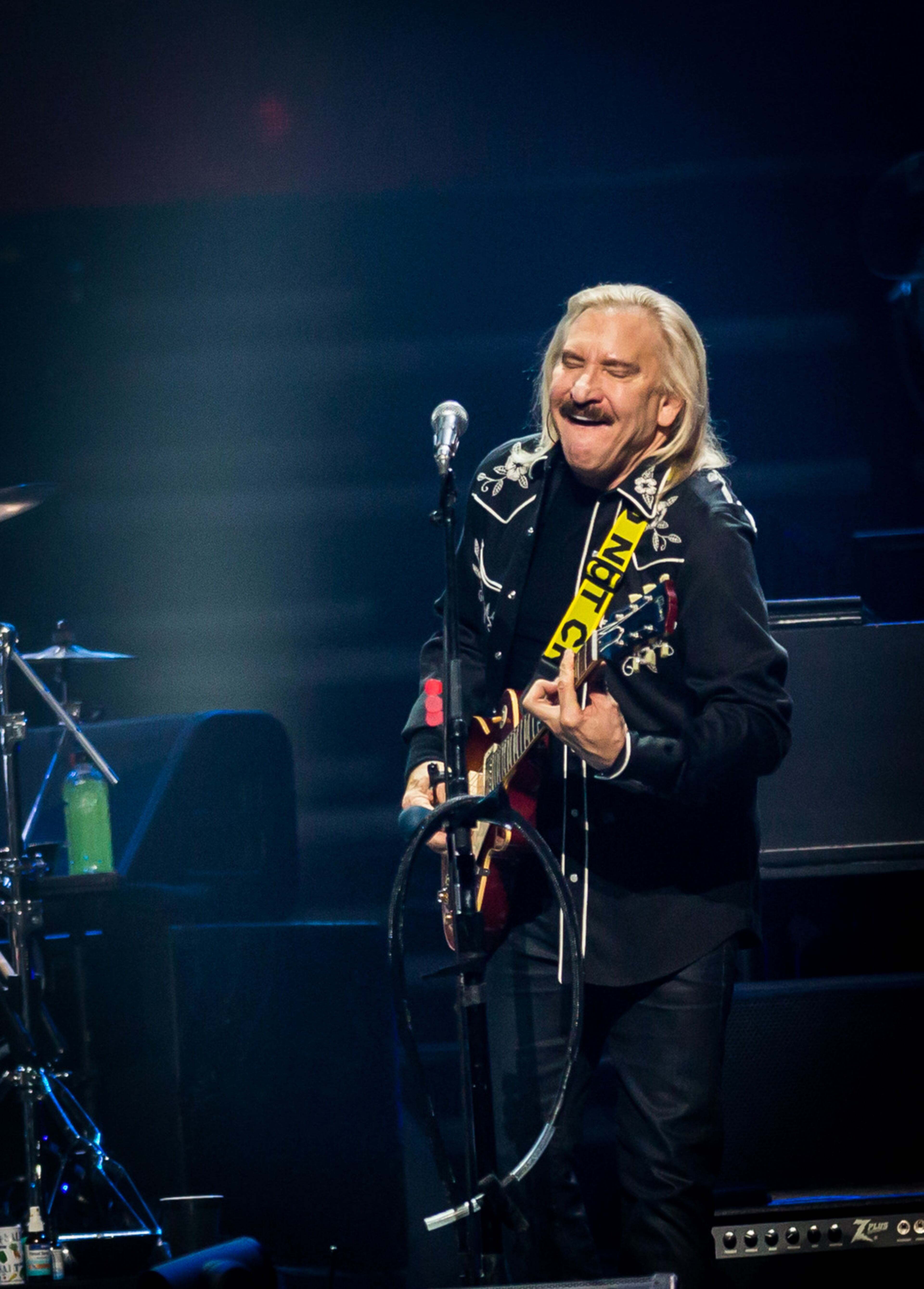 Joe Walsh played classics from the Eagles beloved catalog for a packed Philips Arena on Oct. 20, 2017. It was the first of a two-night stand at the venue. Photo by Ryan Fleisher