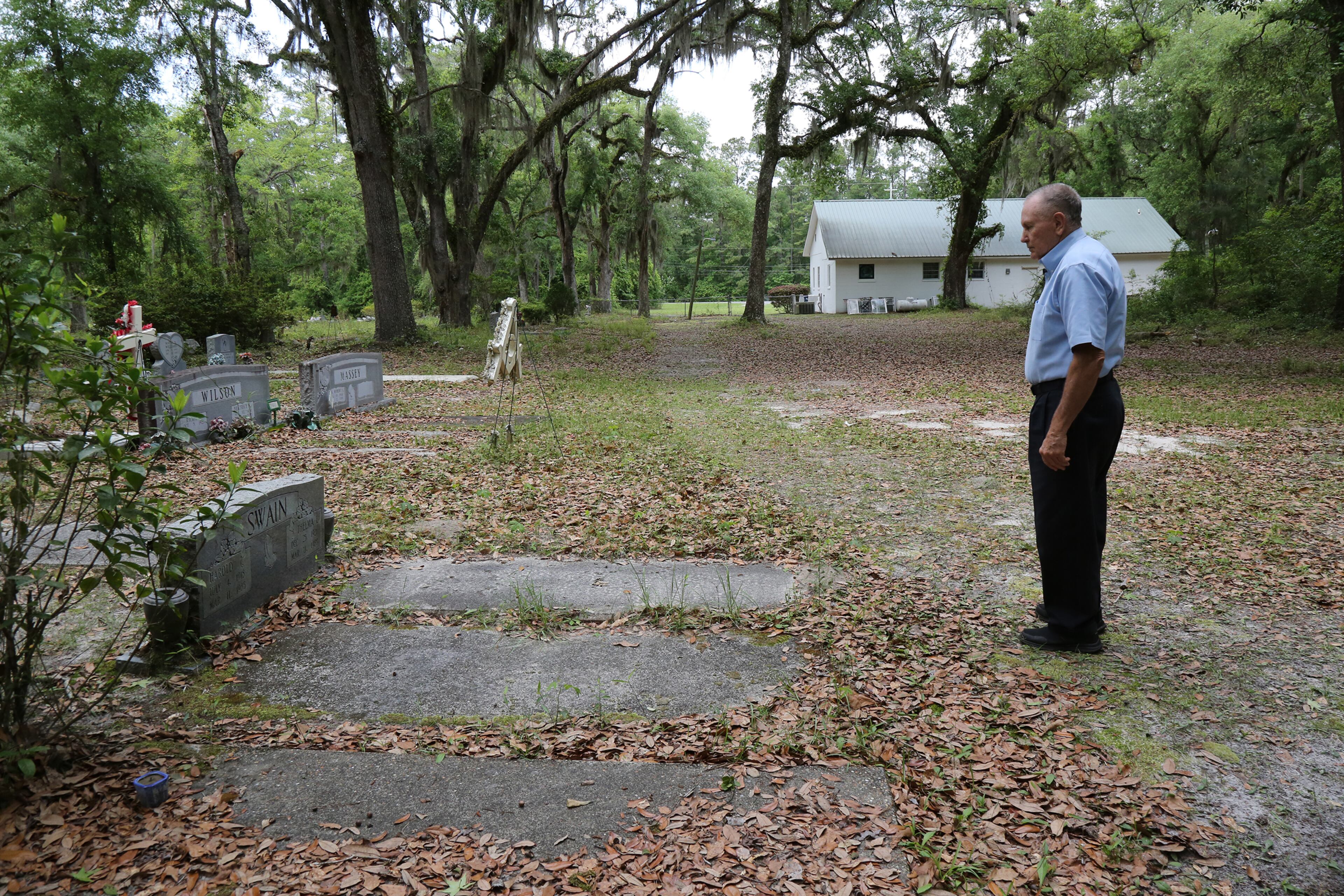 Butch Kennedy, former Camden County chief sheriff's deputy, says that he thinks often of the Swains' final moments and the pain that their murders has caused the community. Although he feels guilty that he couldn't solve the case, he's hopeful that new DNA evidence could bring it to a conclusion. (Tyson Horne/Tyson.Horne@ajc.com)