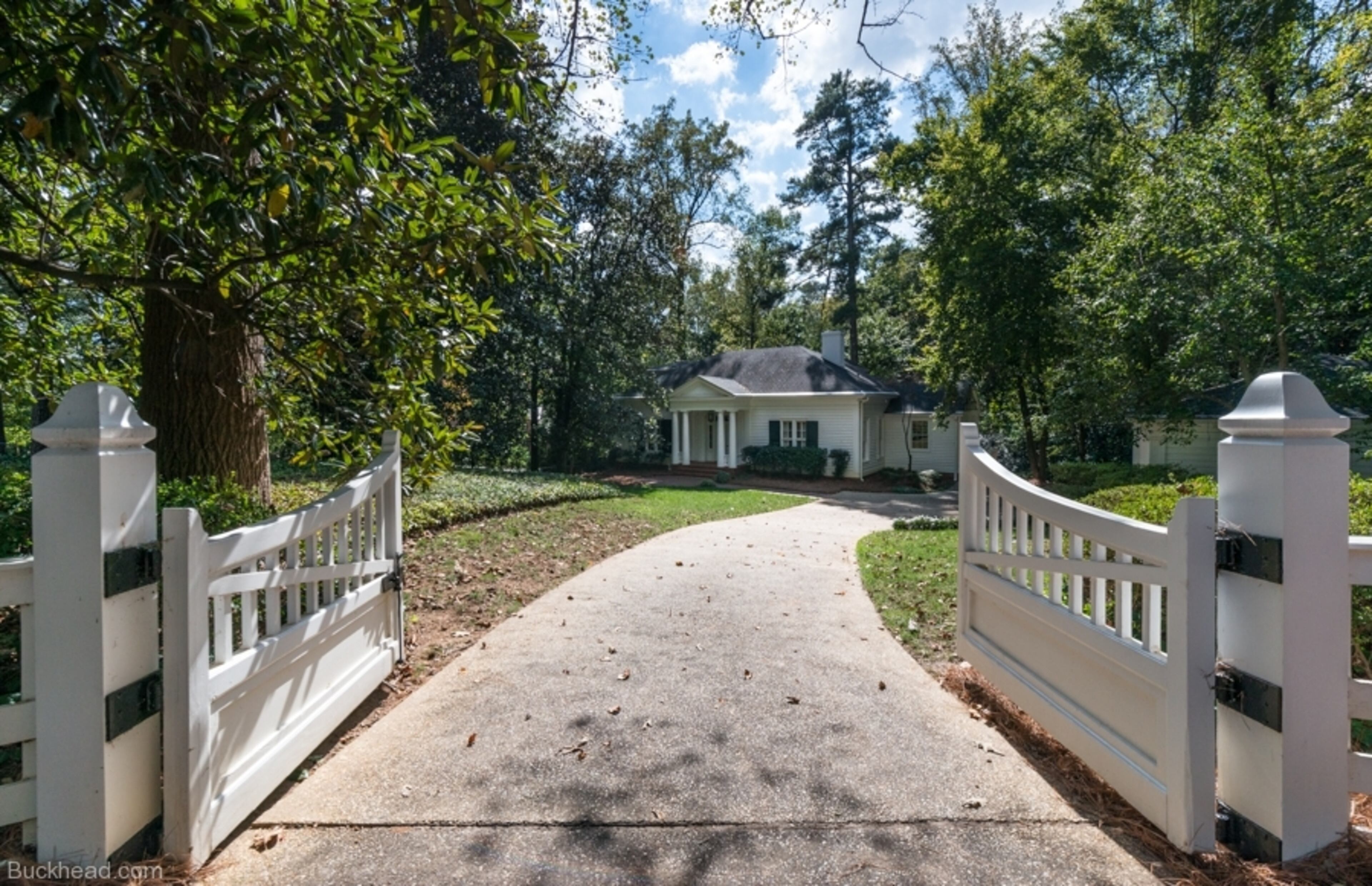 Believed to be the oldest home in Buckhead, this pre-Civil War home, located at 1450 W. Wesley Road, was likely built some time in the 1830s. The original location of the home was the North Georgia town of Resaca. It was moved to Buckhead in 1959 by a local engineer and his wife, Mr. and Mrs. Joseph S. Walker. Photos courtesy of Buckhead.com.