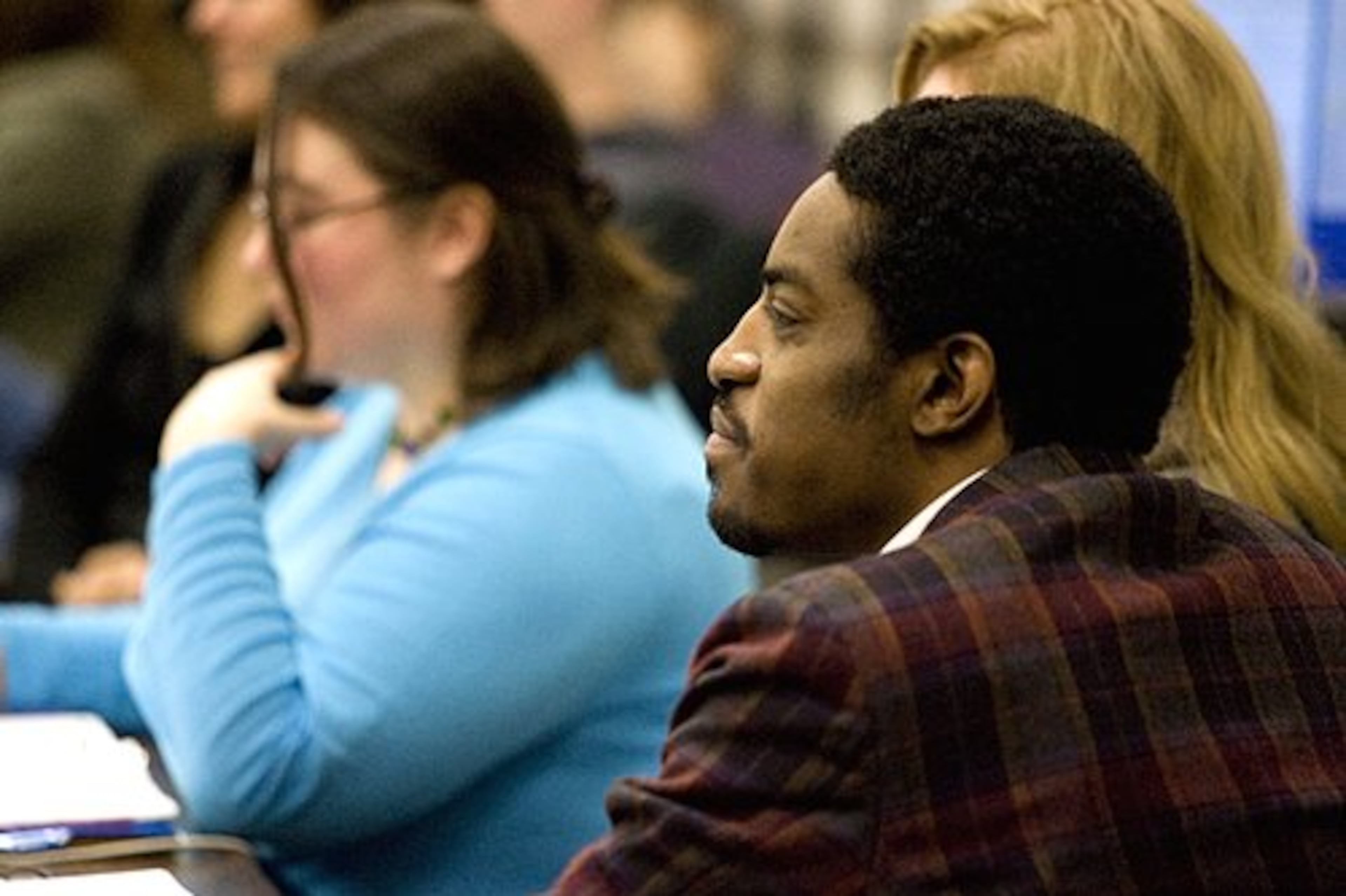 Andre Benjamin watches a rehearsal of "Class of 3000 LIVE."