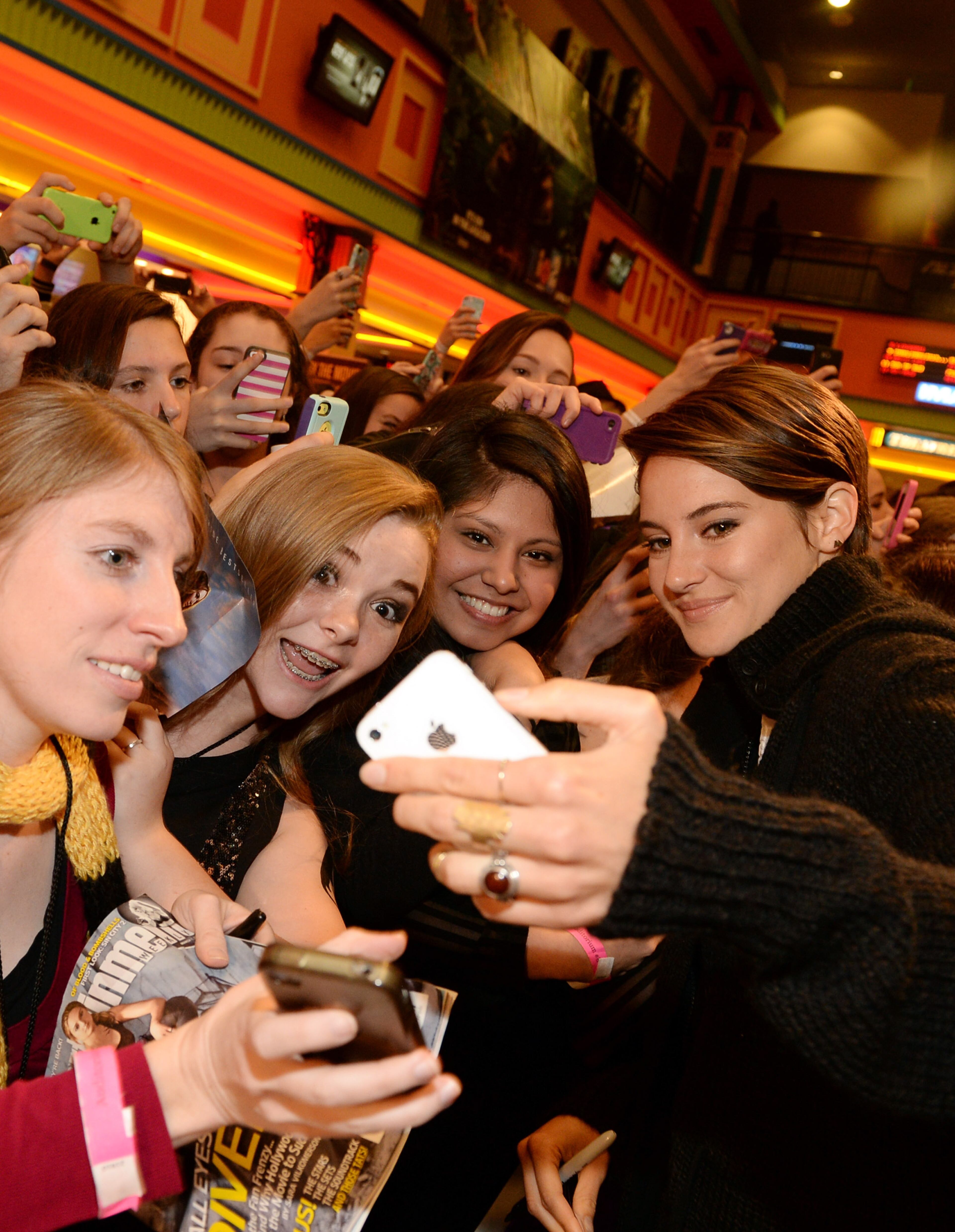 Actress Shailene Woodley makes an appearance at a screening of "Divergent" March 3, 2014 at Regal Atlantic Station in Atlanta.