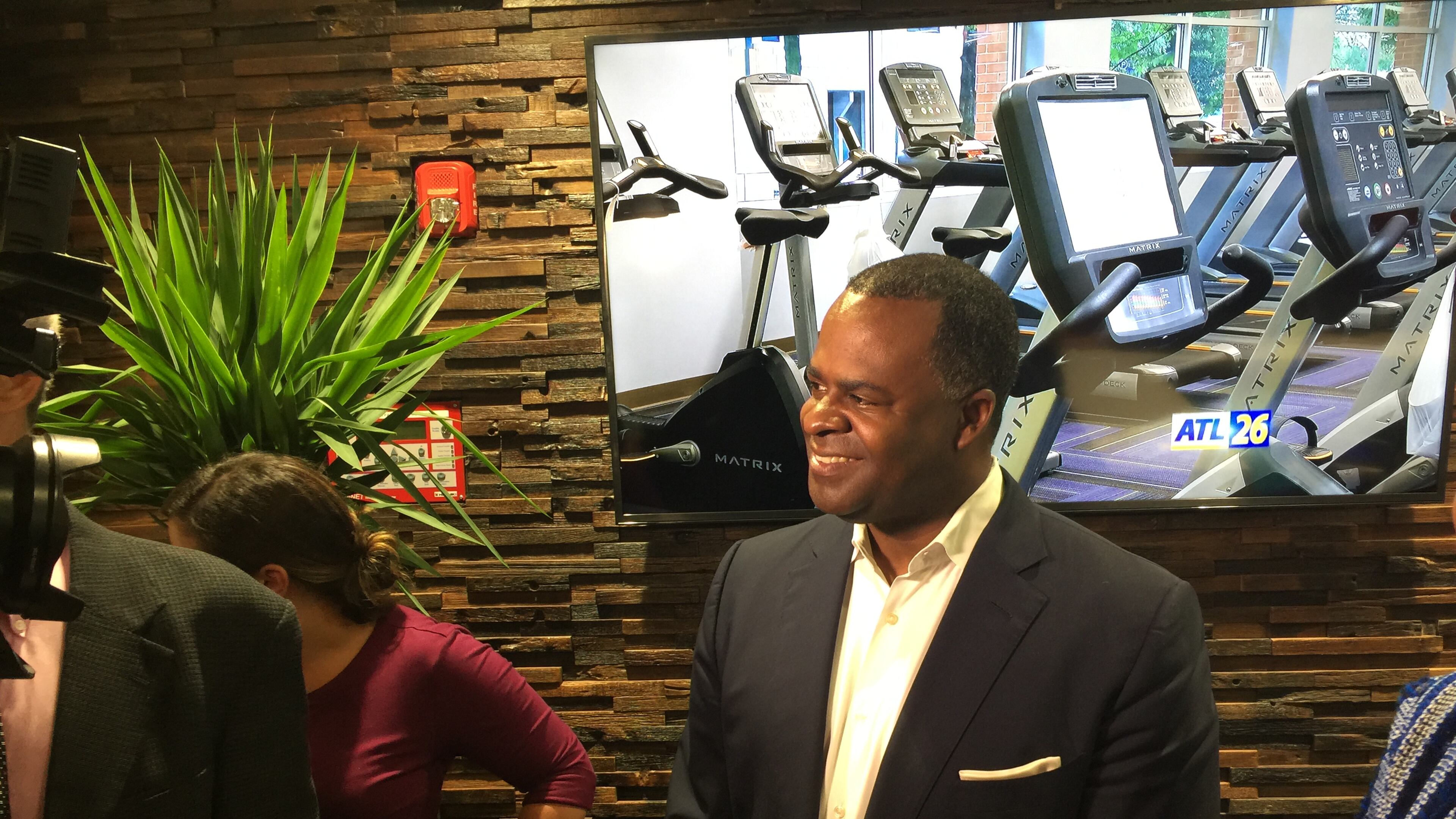 Atlanta Mayor Kasim Reed opened a 10,000-square-foot wellness center for city of Atlanta employees on Wednesday.