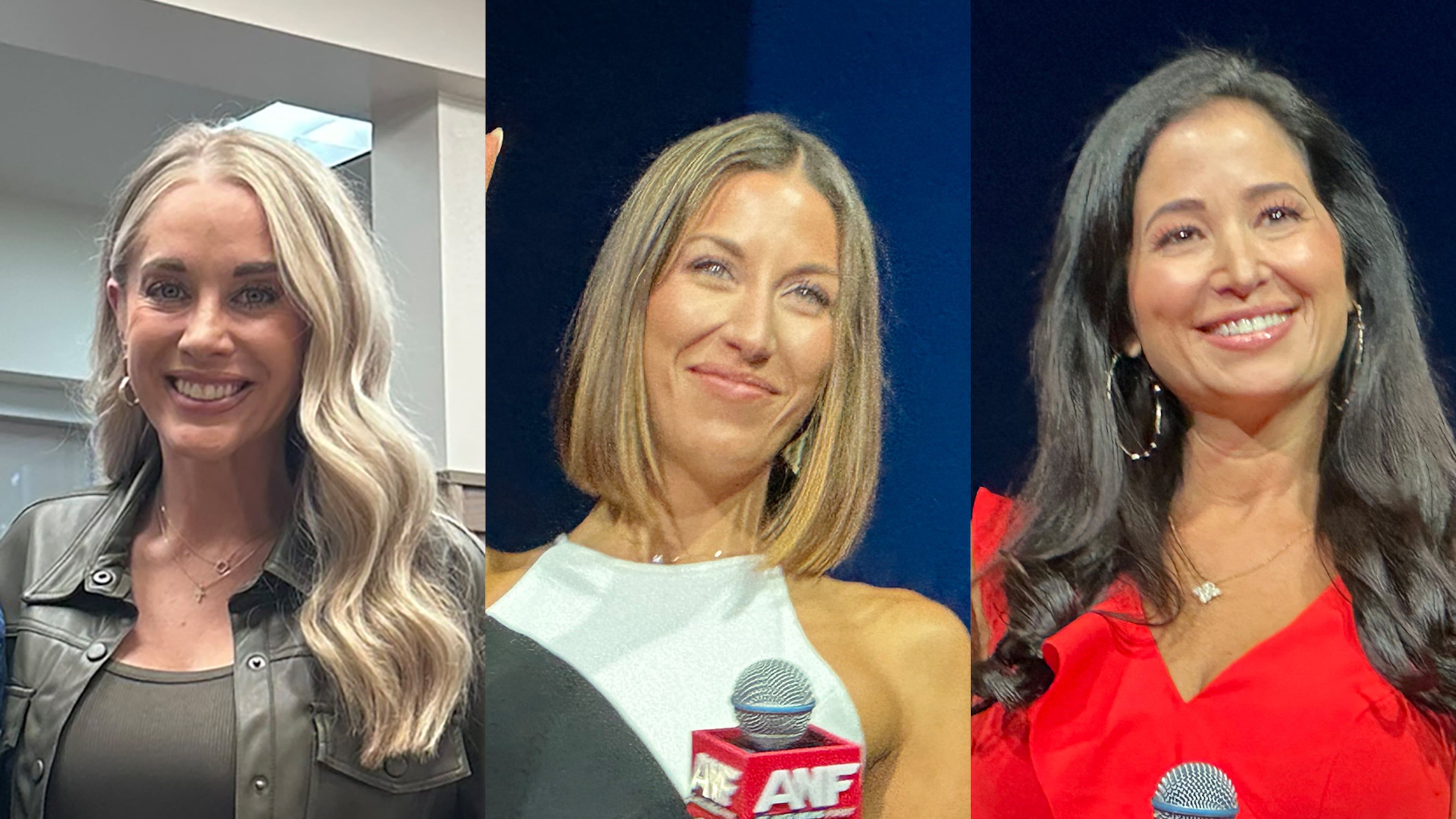 Kelly Crull has left 93.7/680 The Fan while WANF's meteorologists Ella Dorsey and Jennifer Valdez have swapped time slots. (Rodney Ho/AJC)