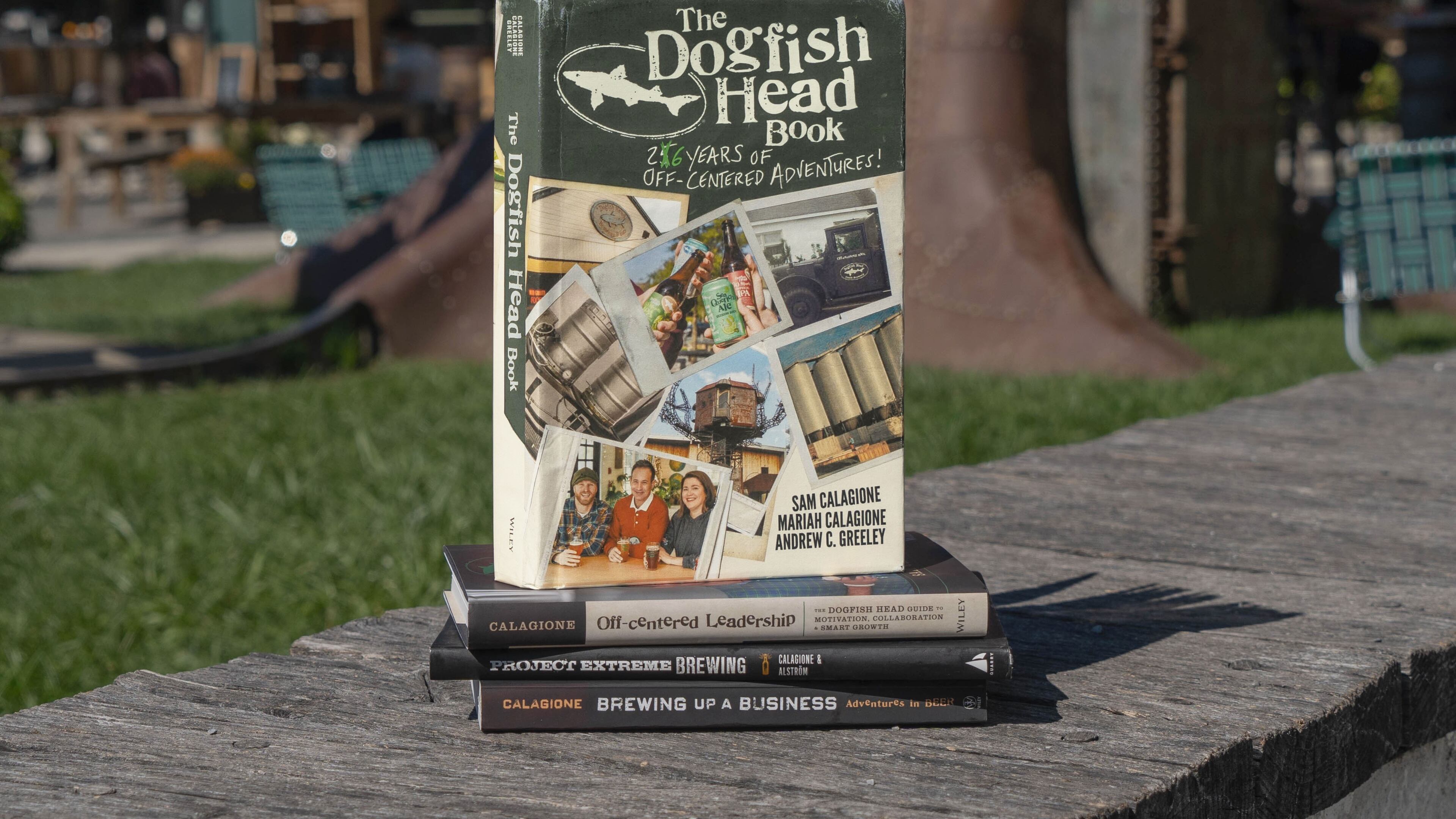 "The Dogfish Head Book: 26 Years of Off-Centered Adventures" (Wiley, $35) is a “celebratory chronology of the offbeat escapades that propelled Dogfish Head to become the beloved craft brewery, distillery, hotel and culinary hub it is today.” (Courtesy of Dogfish Head Craft Brewery)