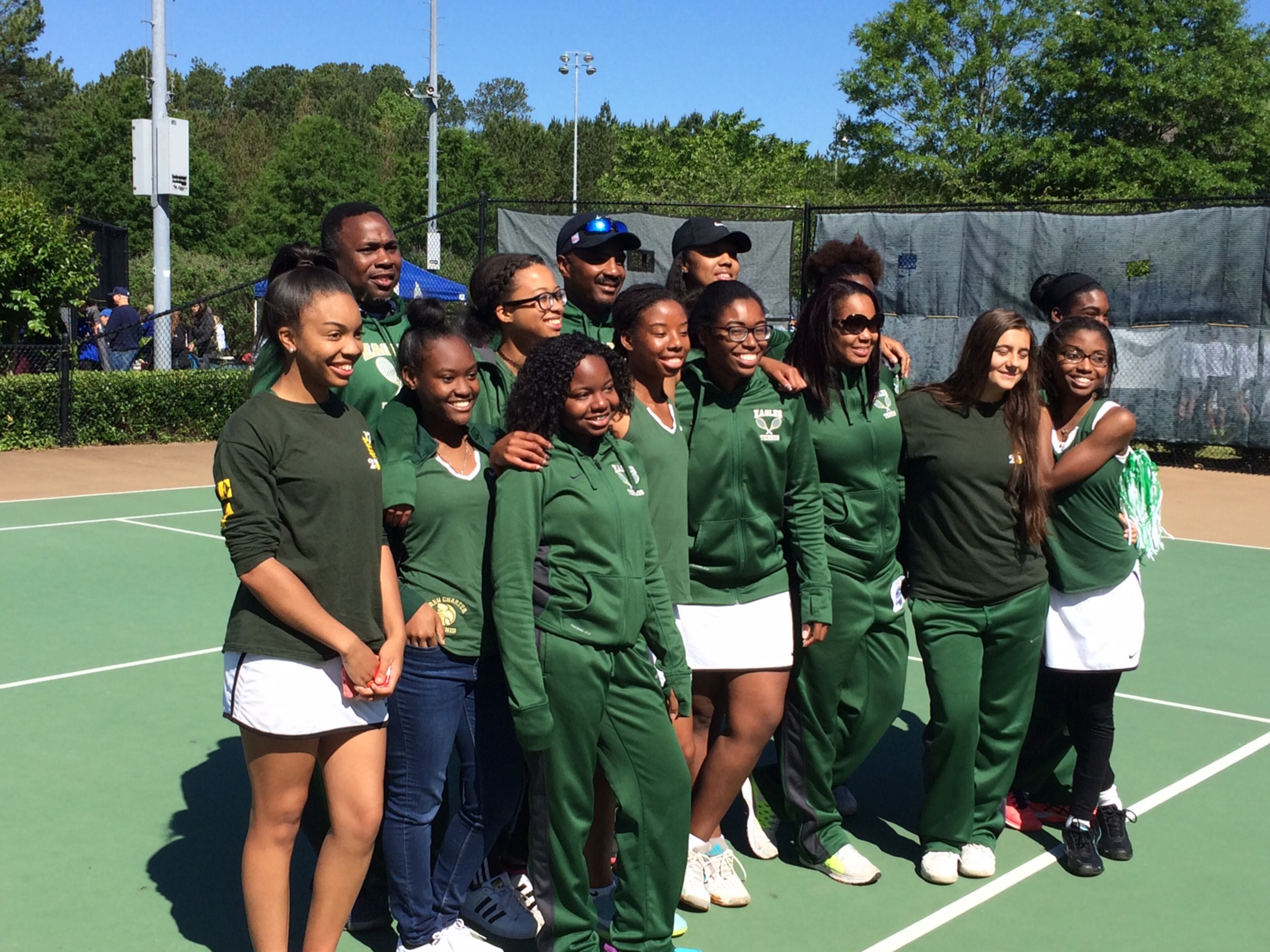 The Drew Charter girls tennis team