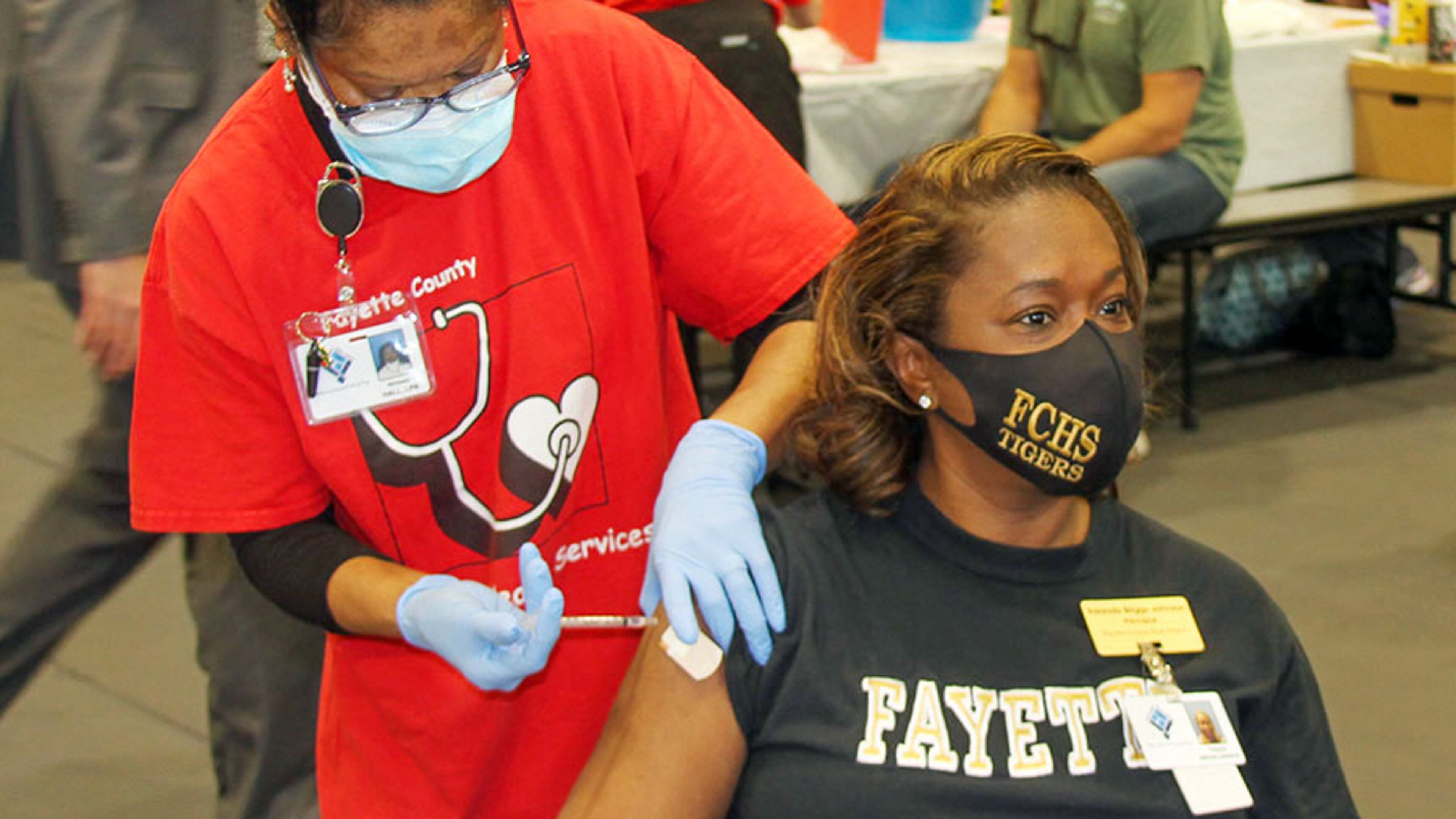 Hundreds of Fayette County school employees were vaccinated against COVID-19 earlier this year. Courtesy FCBOE