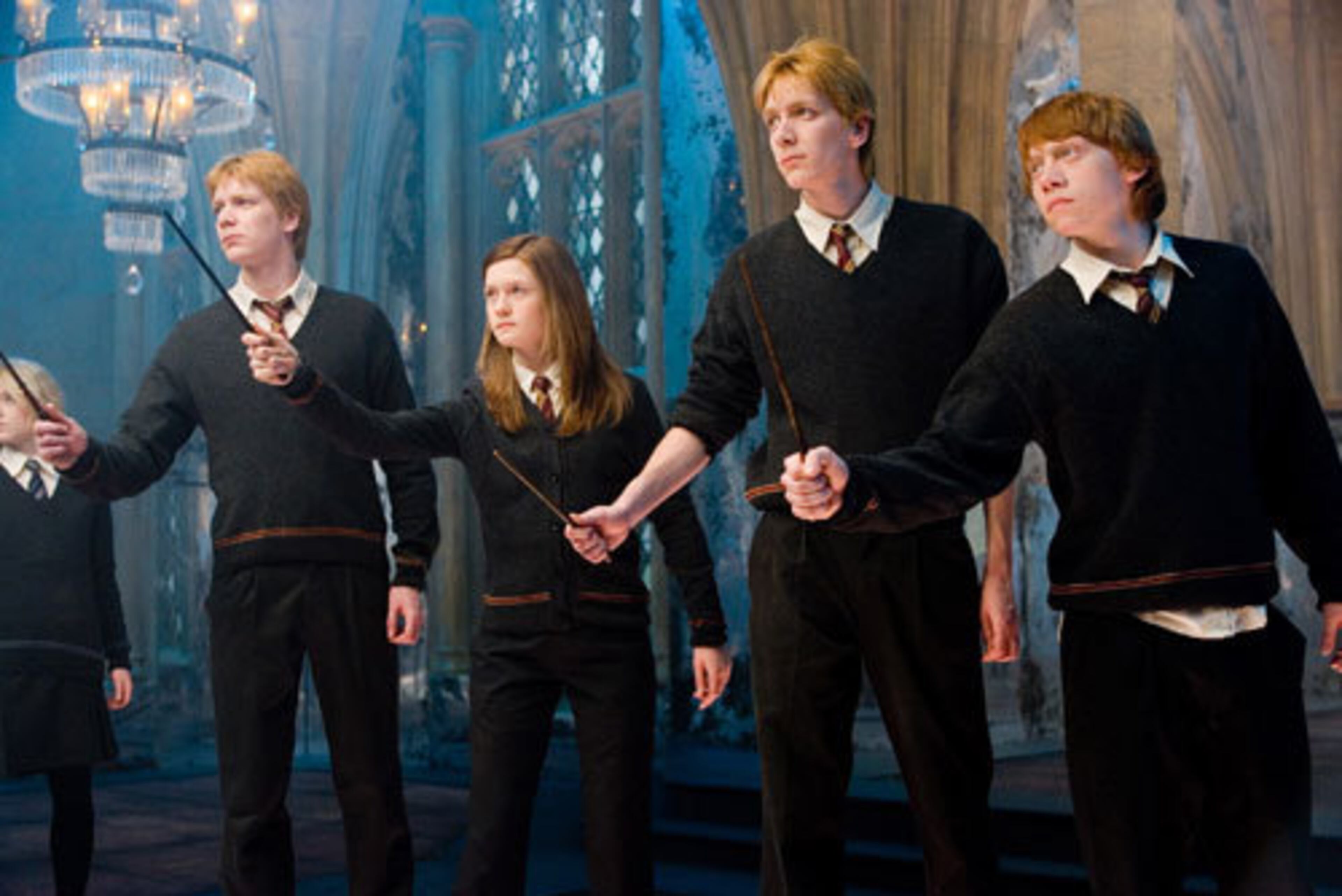 NOW: Oliver (George Weasley) and James (Fred Weasley) Phelps are now 25 years old. WARNER BROS.