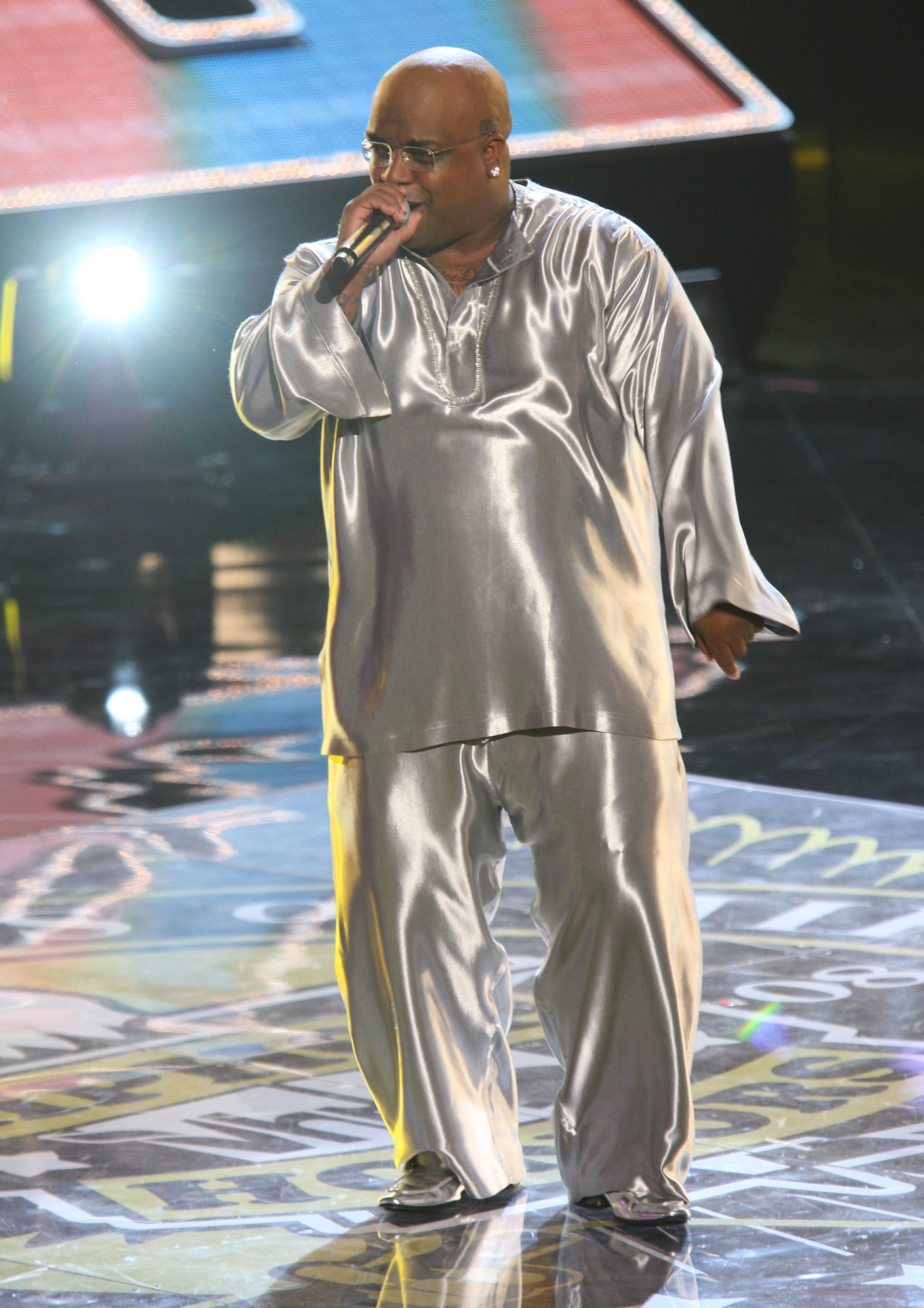 Rapper Cee Lo performs onstage during the 2008 Vh1 Hip Hop Honors at Hammerstein Ballroom on October 2, 2008 in New York City.