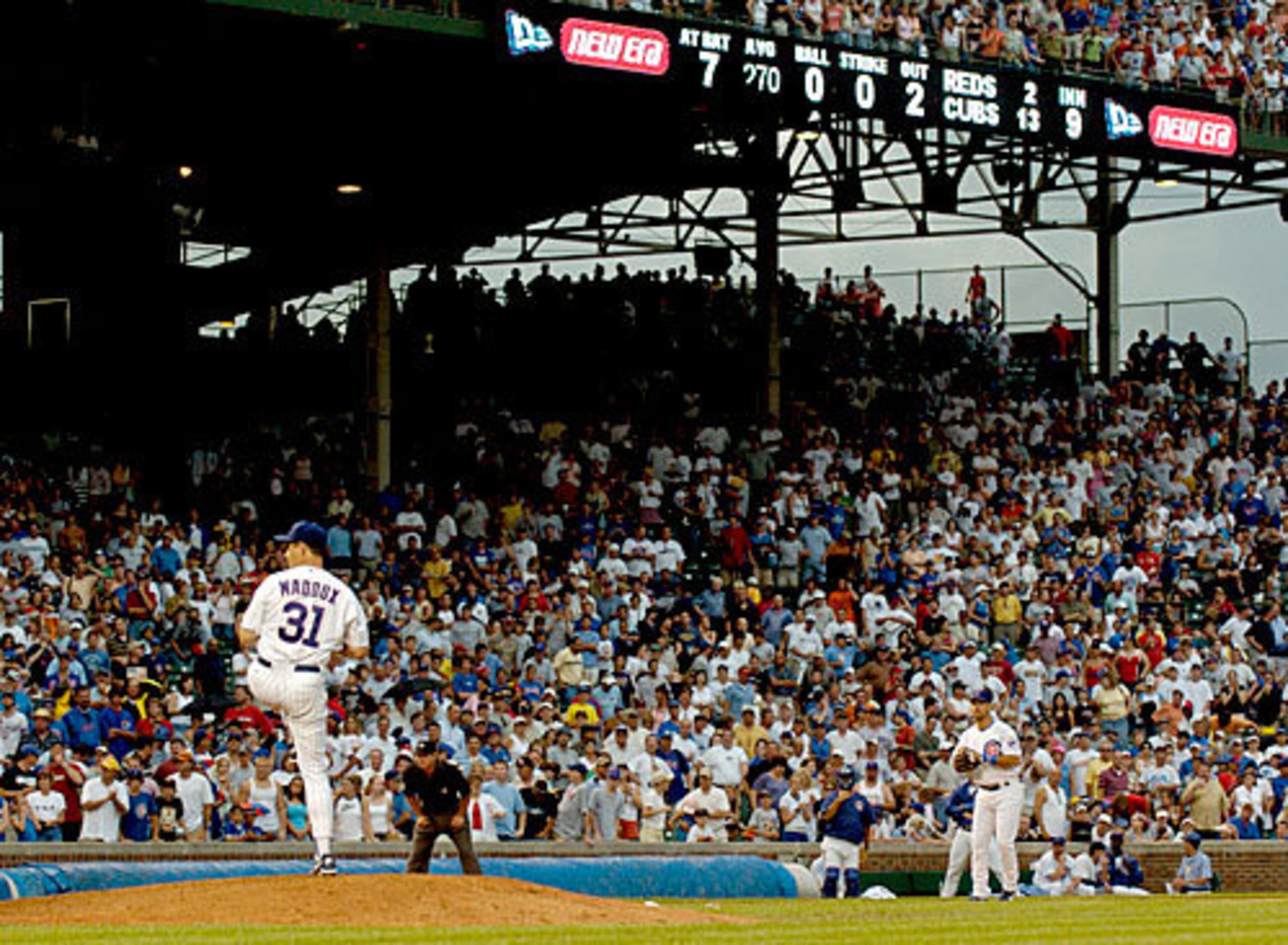 Maddux was drafted by the Chicago Cubs in 1984, and made his major league debut in September 1986. His first appearance in a major league game was as a pinch runner. In his first seven seasons in Chicago, he went 95-75 and won the first of his four straight Cy Young awards.