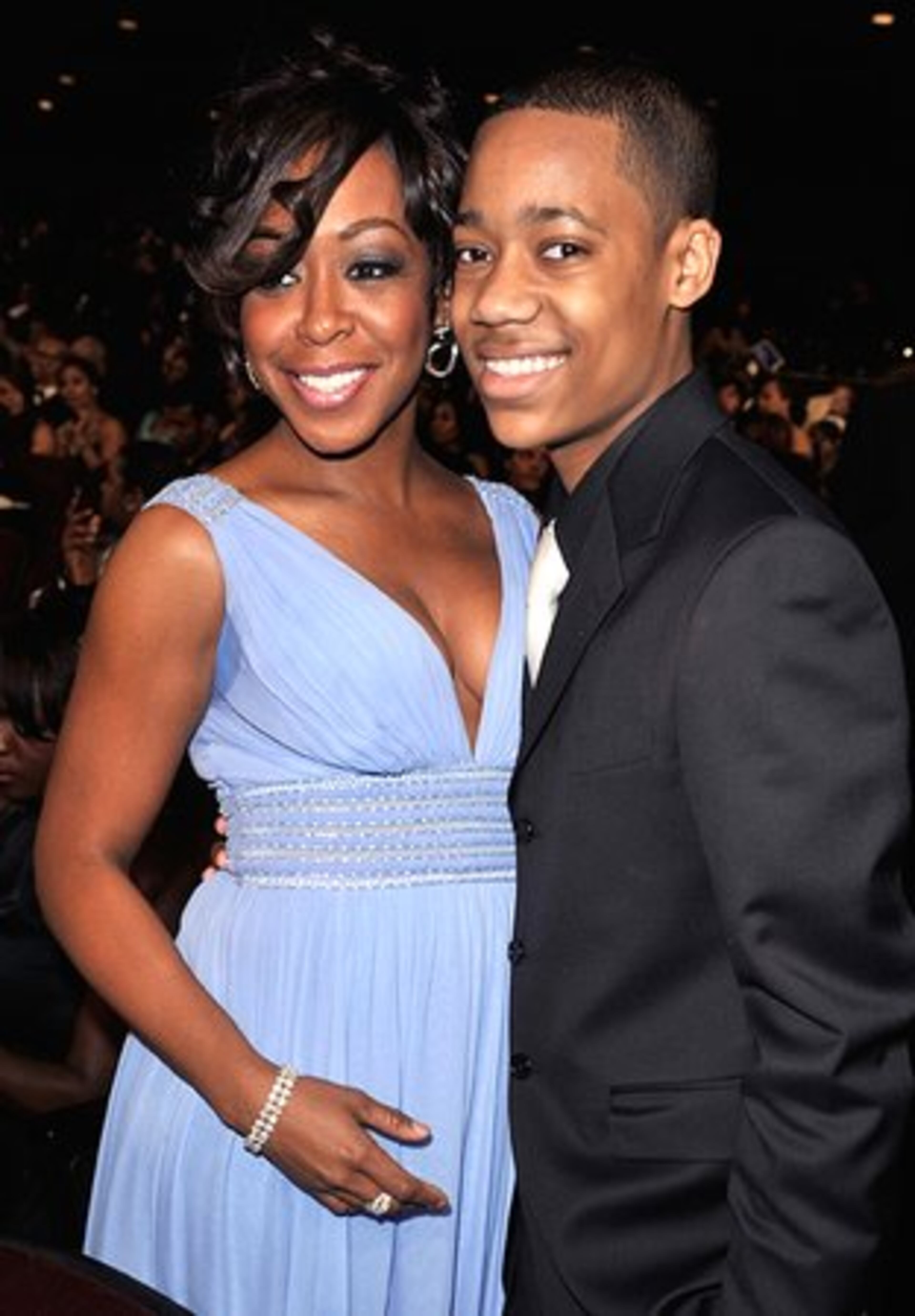 Actress Tichina Arnold and actor Tyler James Williams.