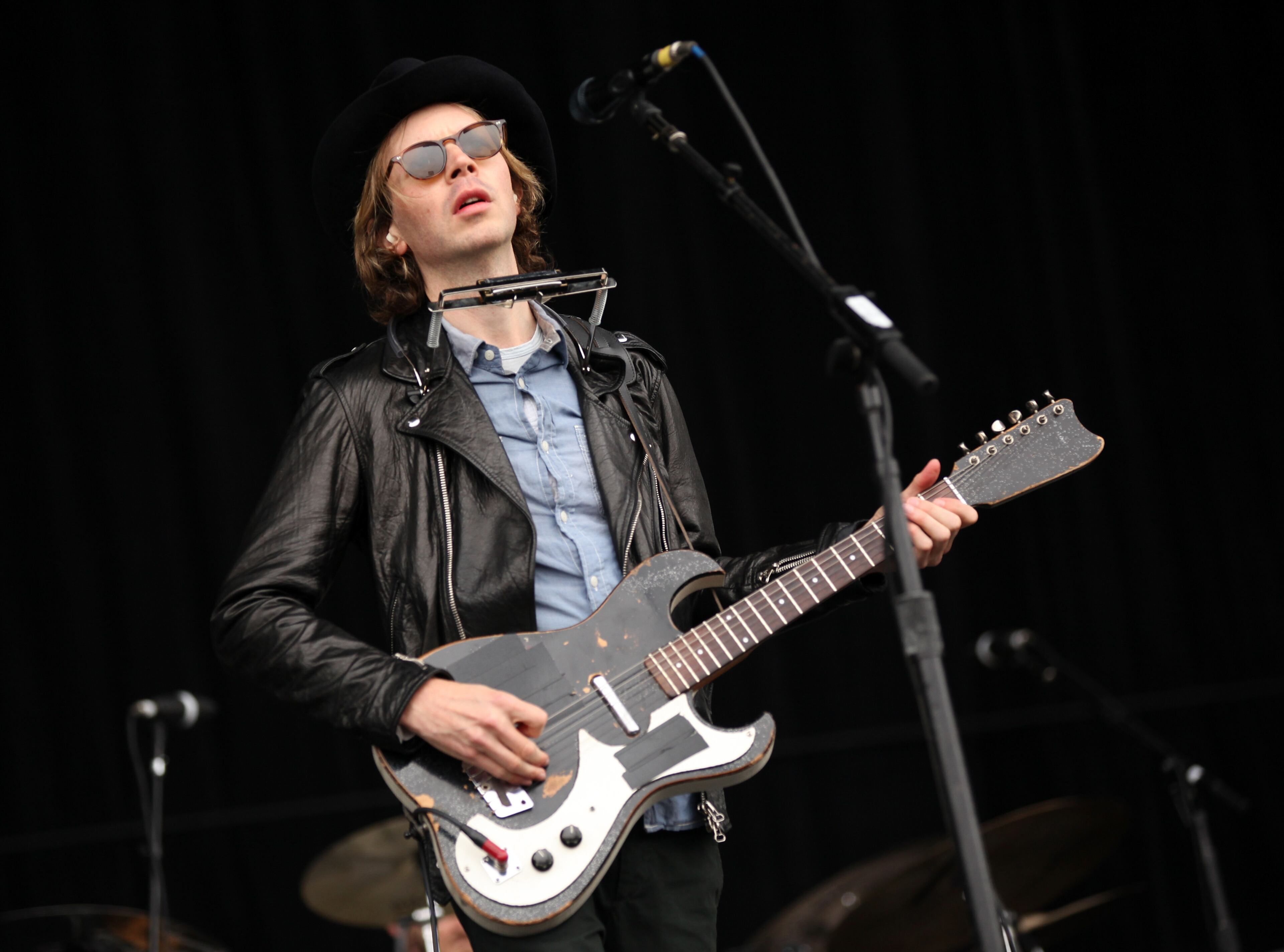 Musician Beck performs onstage during Day 1 of 2012 Outside Lands Music Festival held at Golden Gate Park on Aug. 10, 2012, in San Francisco, Calif.