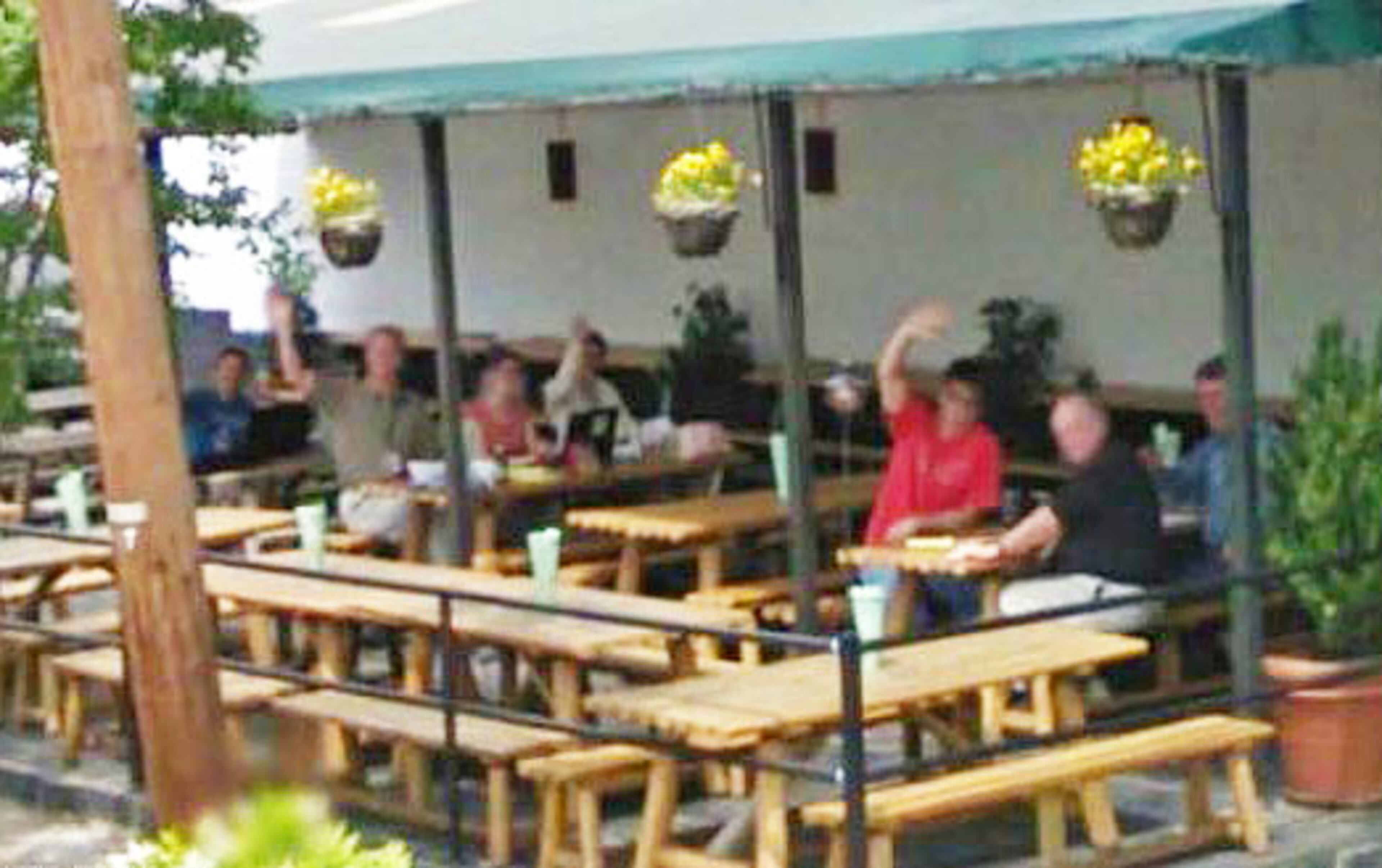 ...And it can spur some friendly greetings, including waves at the Google camera car from these outdoor diners in Raleigh.