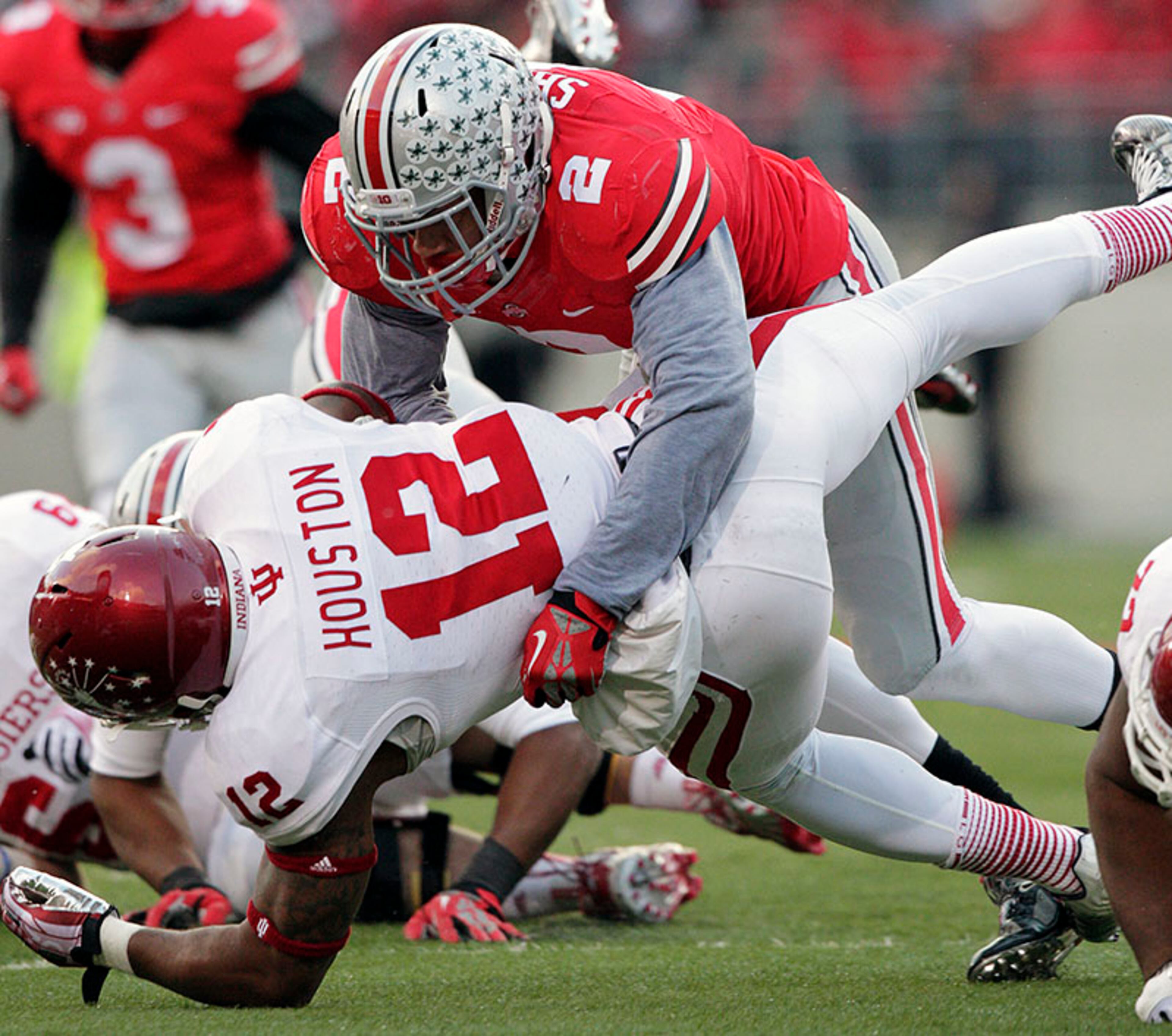Ryan Shazier, LB, Ohio State: Shazier led Ohio State with 144 tackles this season. Shazier also had 23.5 tackles for loss, 7 sacks and 4 forced fumbles.