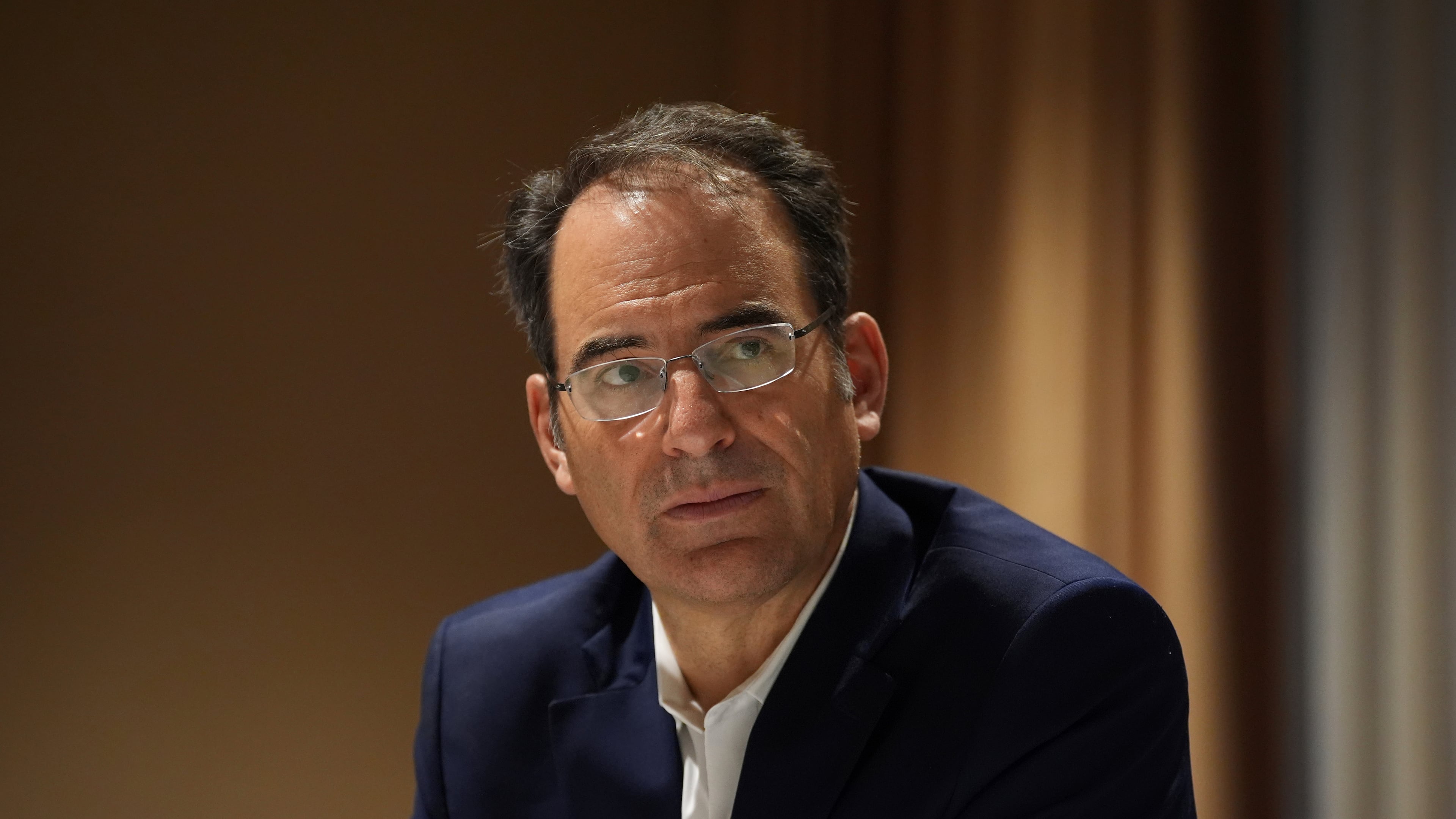 FILE - Colorado Attorney General Phil Weiser pauses during an interview with The Associated Press, Nov. 21, 2024, in Philadelphia. (AP Photo/Matt Slocum, File)