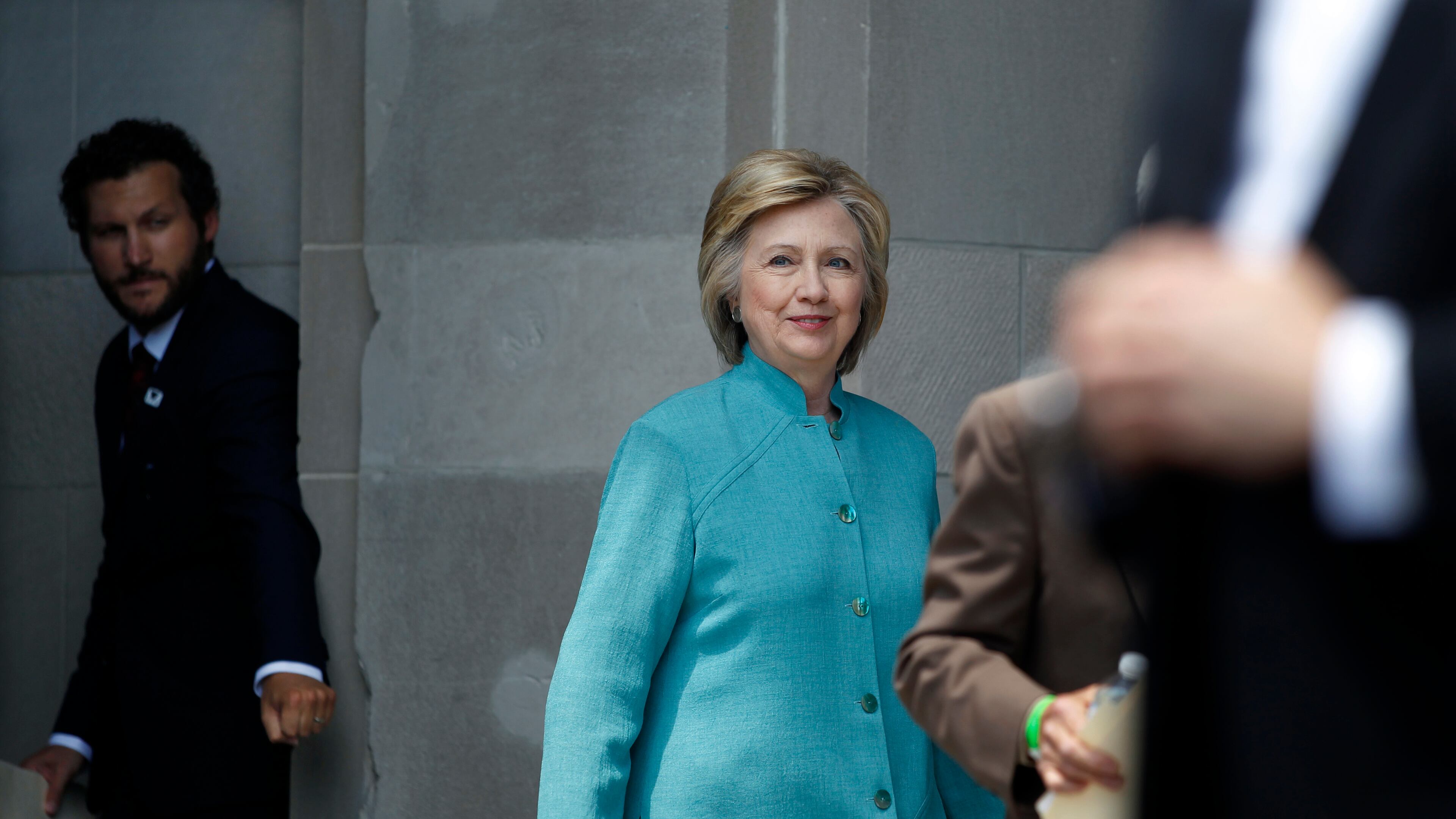 Democratic presidential nominee Hillary Clinton. AP/Mel Evans