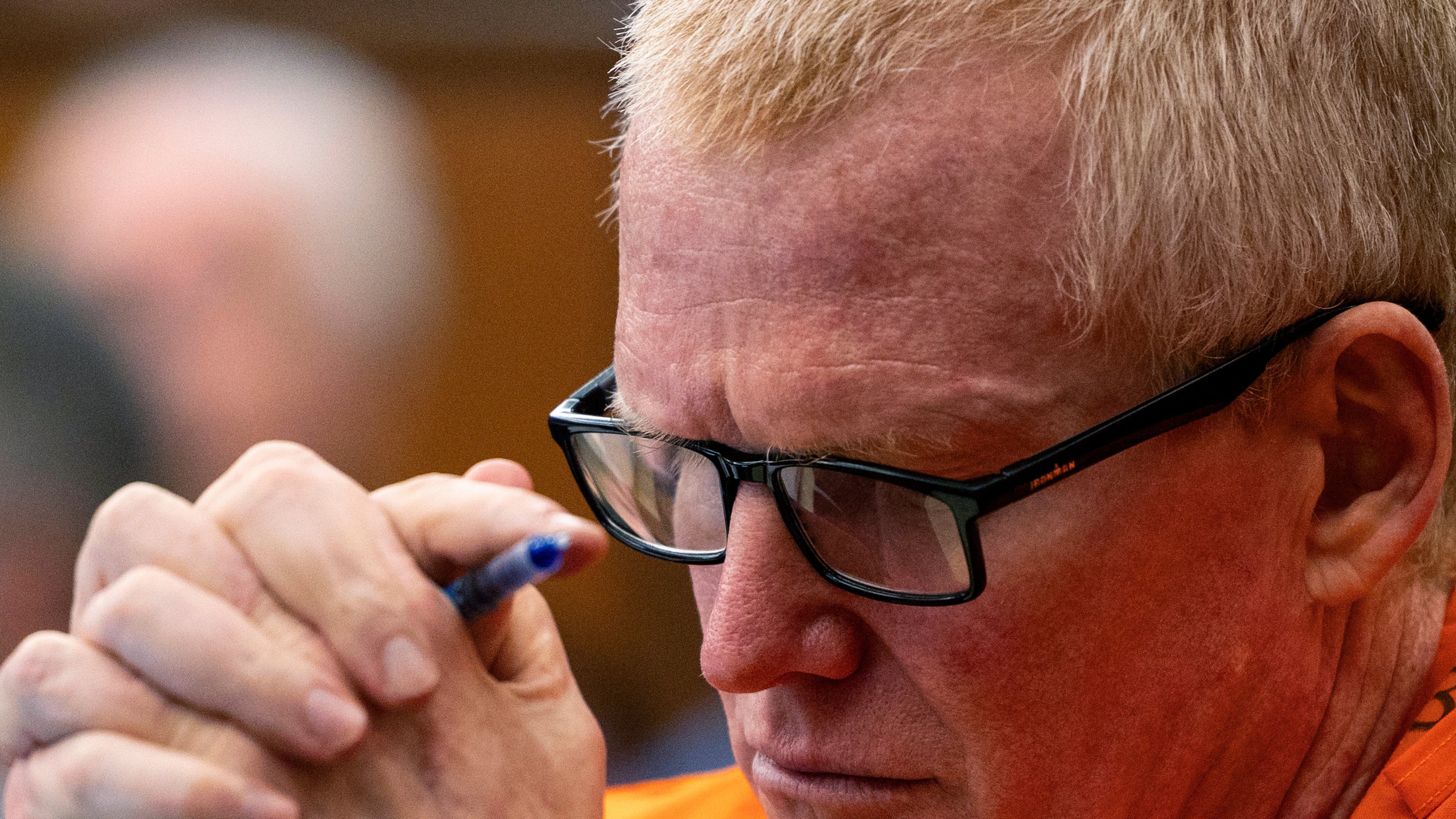 FILE - Alex Murdaugh, convicted of killing his wife, Maggie, and younger son, Paul, in June 2021, listens during a hearing on the motion for a retrial, Jan. 16, 2024, at the Richland County Judicial Center in Columbia, S.C. (Gavin McIntyre/The Post and Courier via AP, Pool, File)