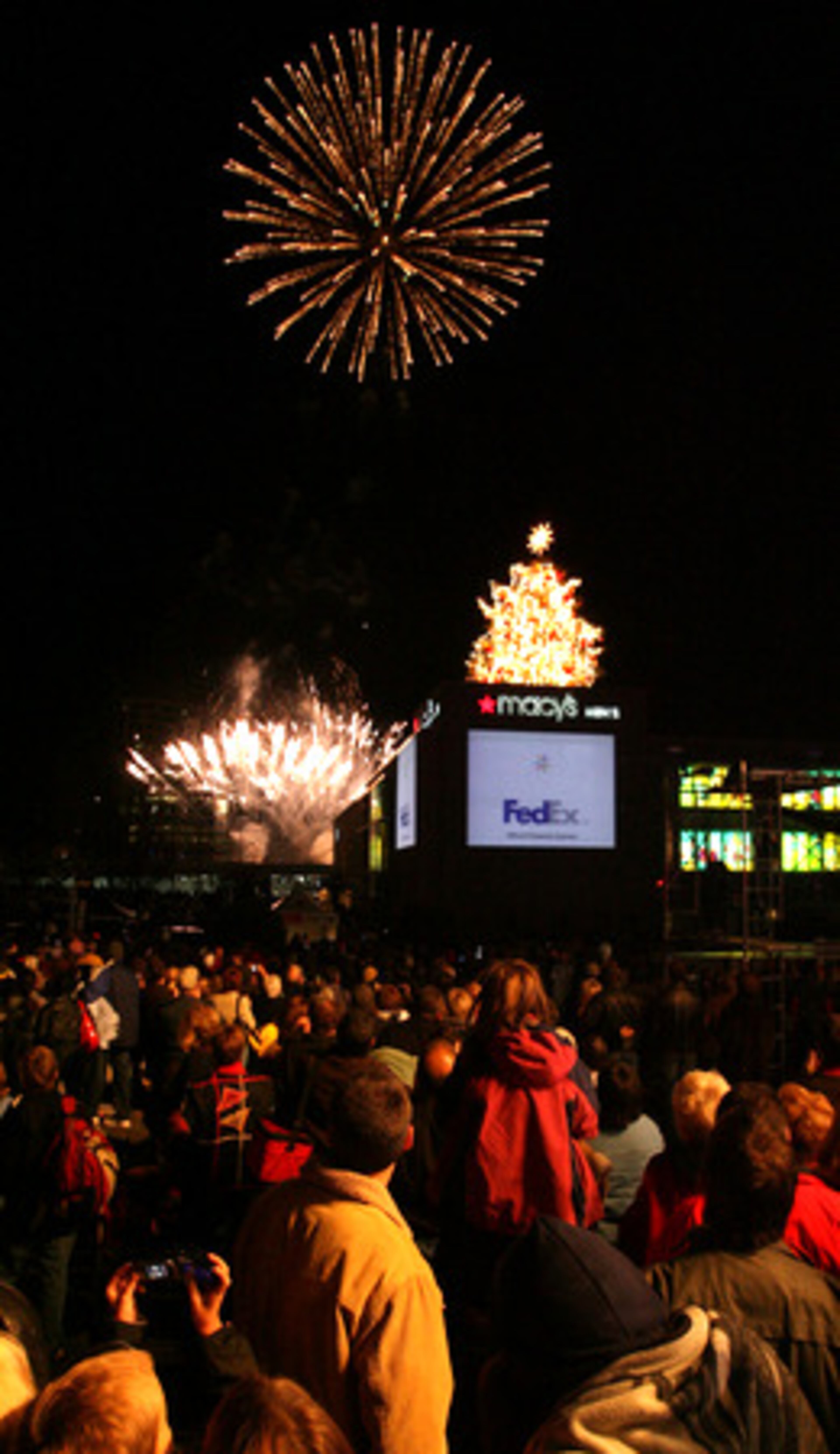 The Turkey Day tree lighting has attracted as many as 60,000 attendees in years past.