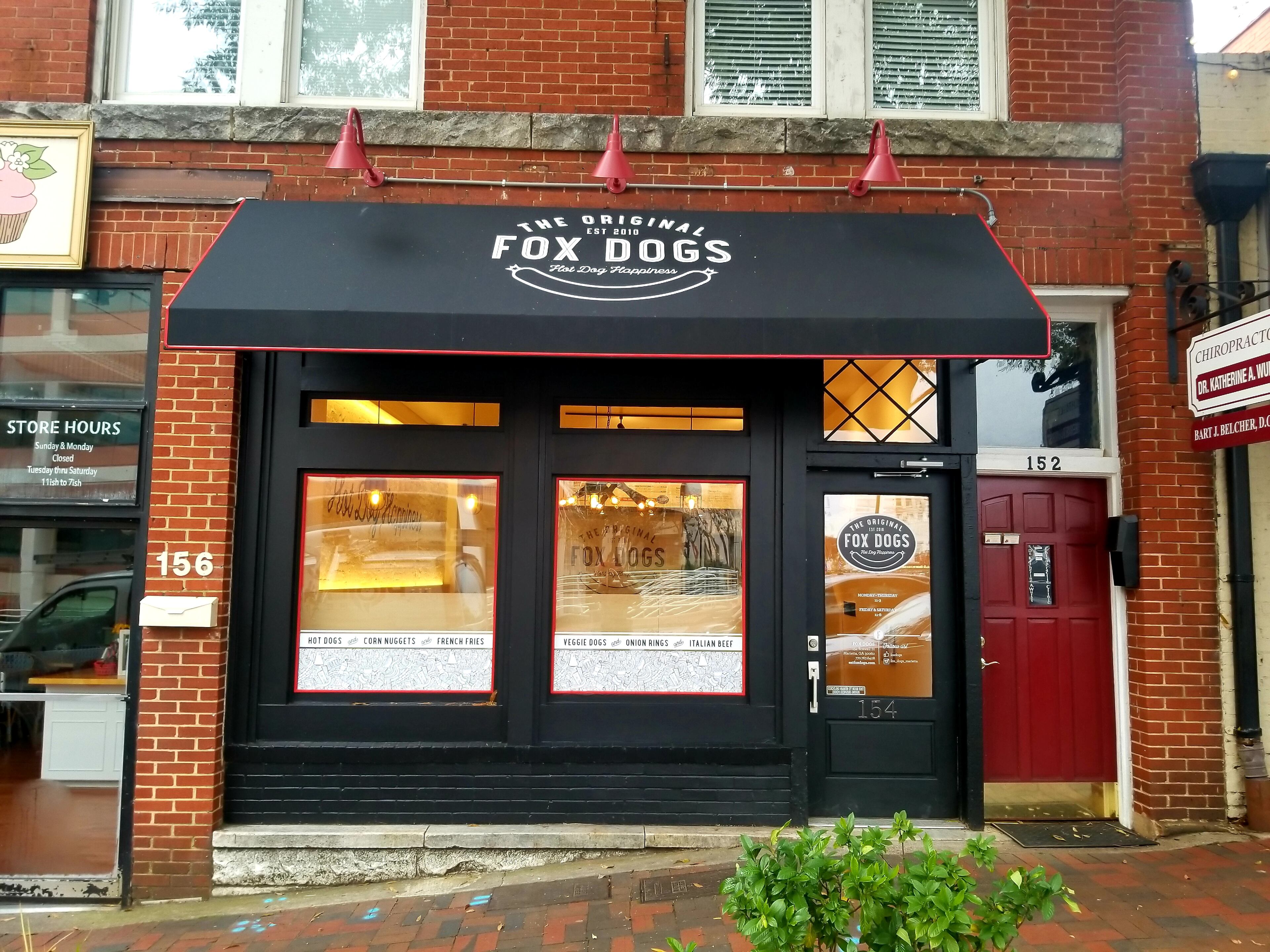 The exterior of Fox Dogs.