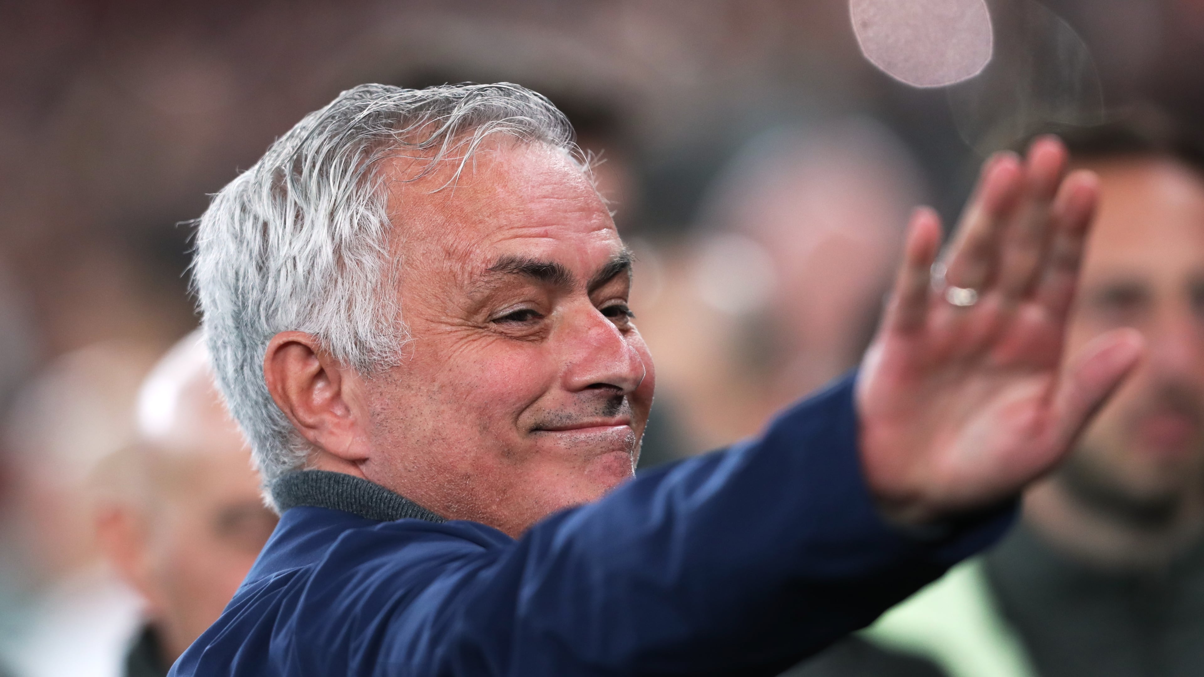 FILE -Benfica's head coach José Mourinho arrives for a Champions League opening phase soccer match between SL Benfica and Real Madrid in Lisbon, Portugal, Tuesday, Feb. 17, 2026. (AP Photo/Pedro Rocha, File)