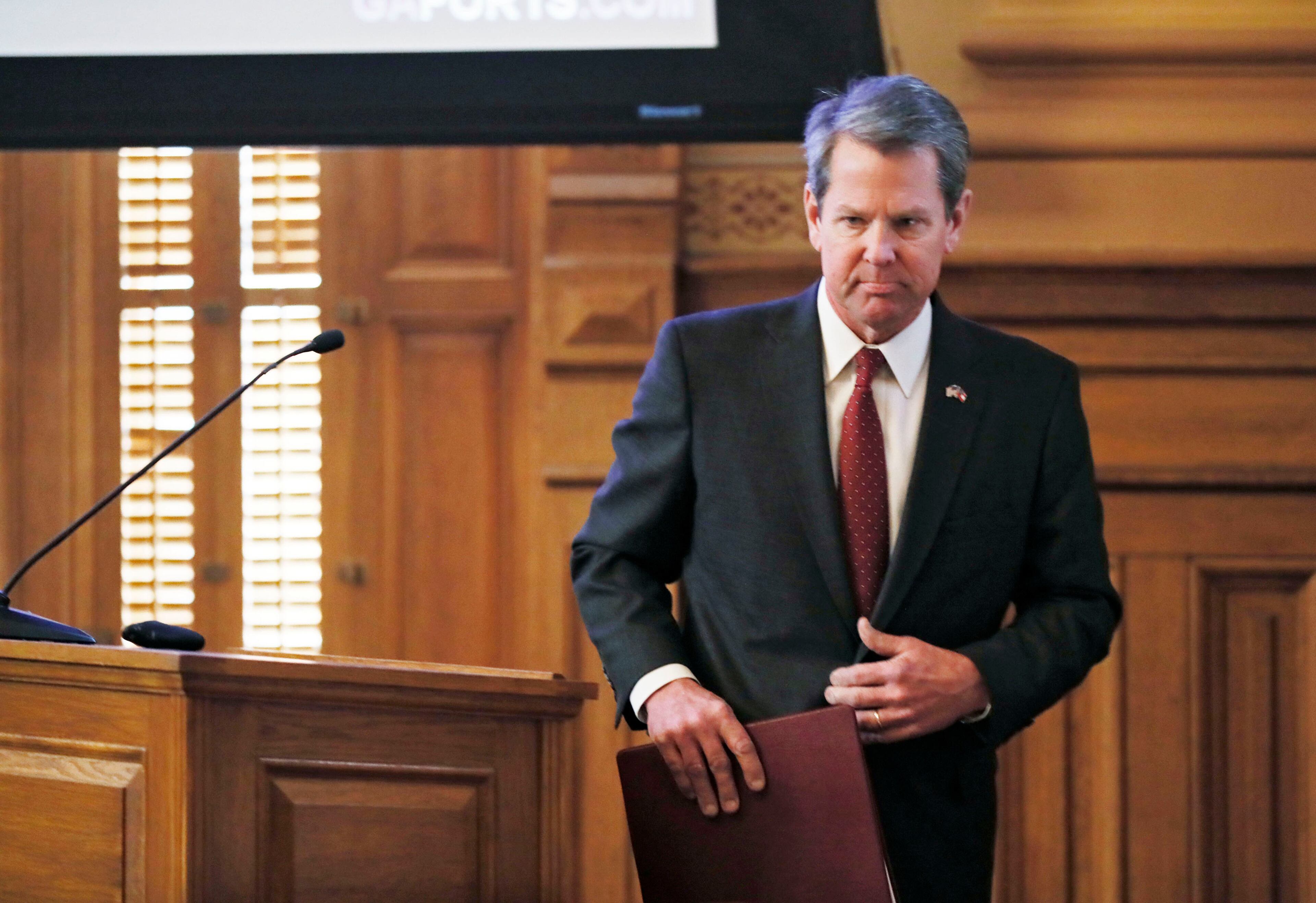 Gov. Brian Kemp. Bob Andres / bandres@ajc.com