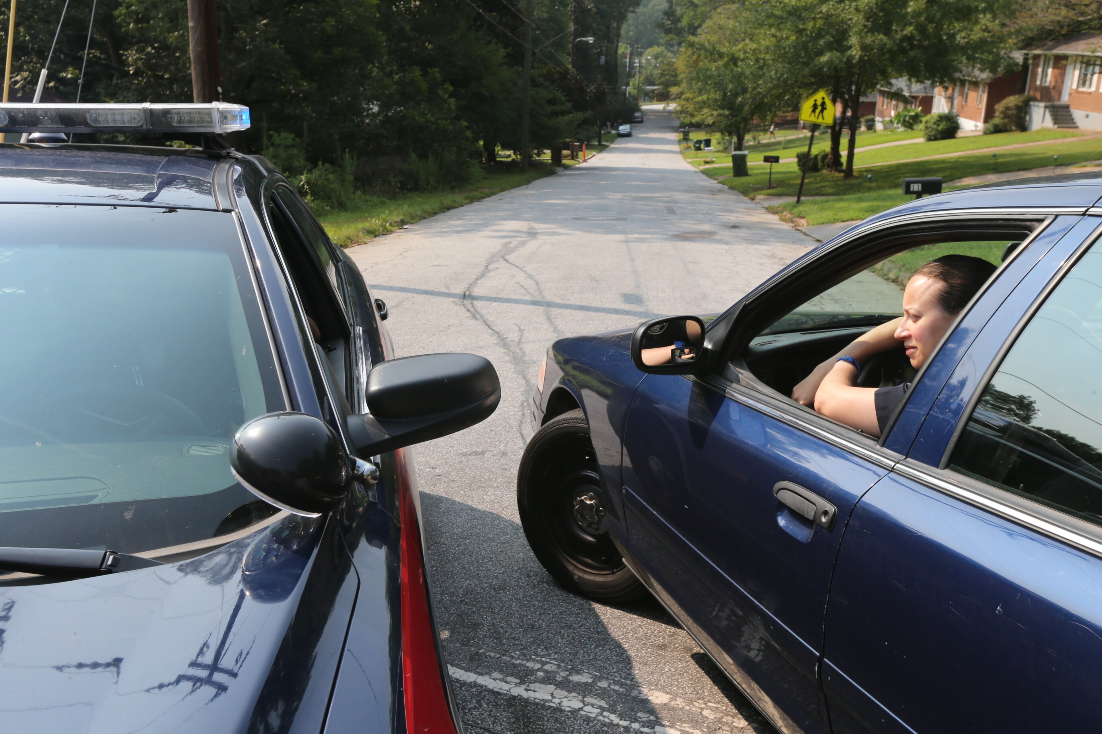 Crawford W Long Middle School on Latona Drive in southwest Atlanta was evacuated after a bomb threat was called in early Friday, Aug. 8, 2014.