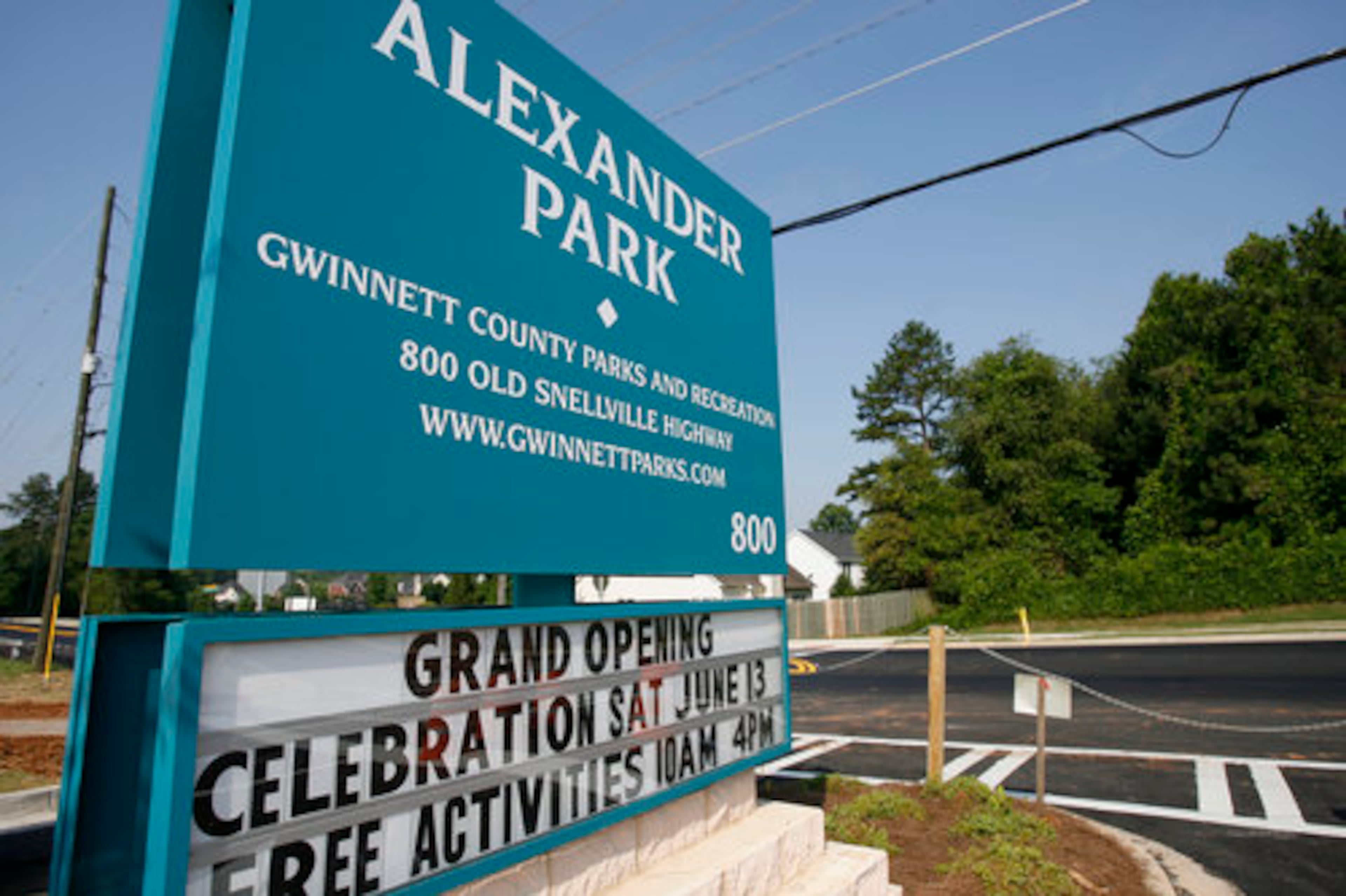 Gwinnett County Parks & Recreation will open Alexander Park in Lawrenceville during a celebration 10 a.m. Saturday at the park's pavilion. At 9 am there will be a 2-mile Fun Run to benefit the Gwinnett YMCA. There will also be free kids activities and disc golf tournament.