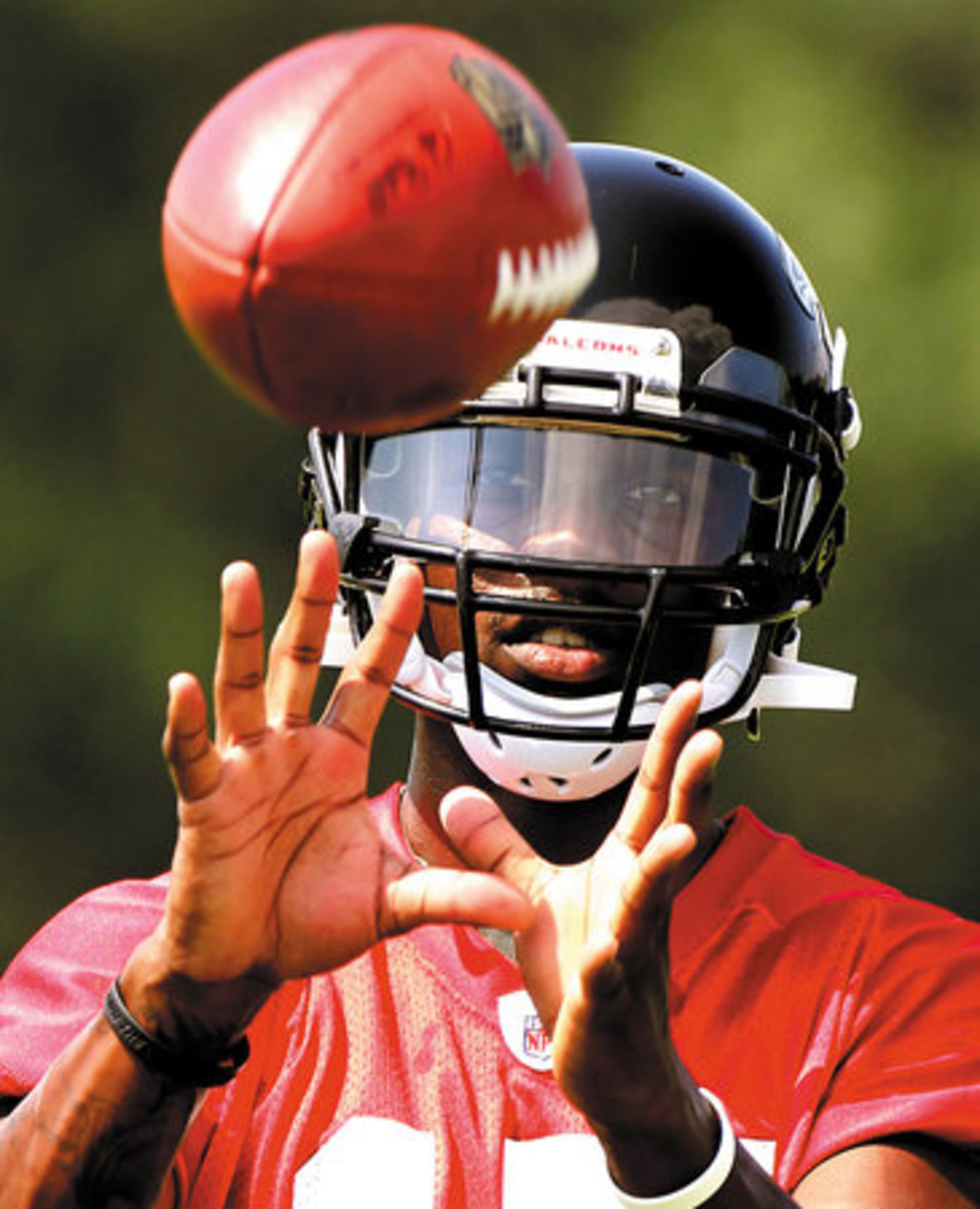 Rookie wide receiver Brandyn Harvey catches a pass.