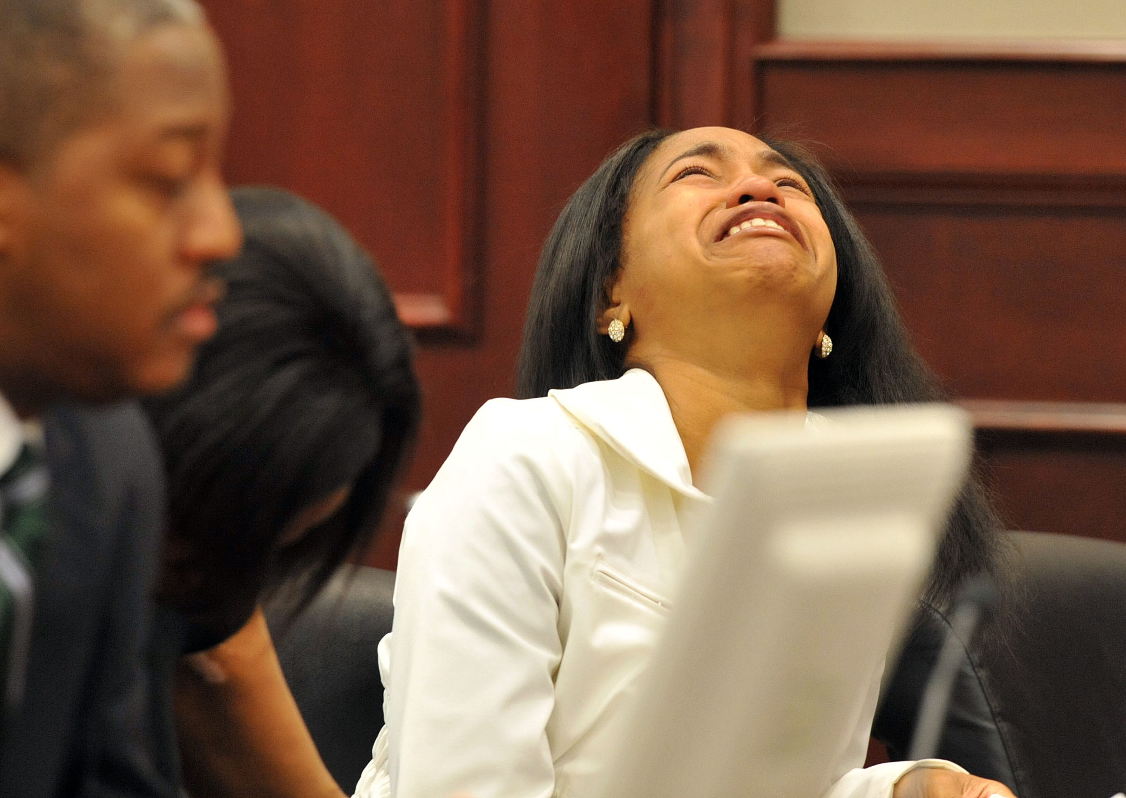 Fallings (left) and Hopkins have been free since their April 2014 convictions on reckless conduct (Fallings) and involuntary manslaughter, reckless conduct and contributing to the deprivation of a child (Hopkins) related to Jazmin Green's death. A jury on April 19 acquitted both women of murder.