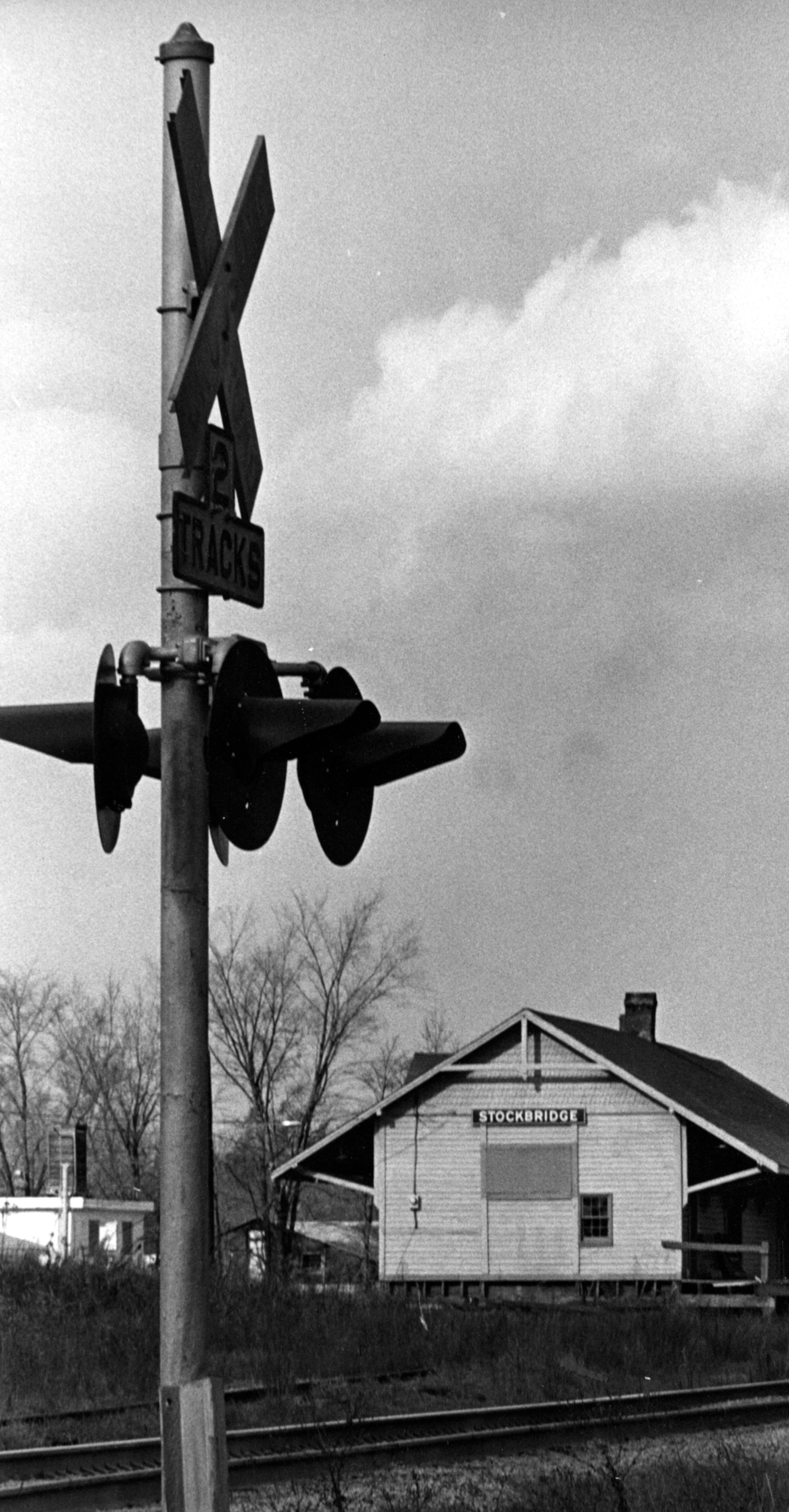 STOCKBRIDGE, GA -- Looking north from US 23 to the Stockbridge Depot. (ROBERT CONNELL/AJC staff) 1970