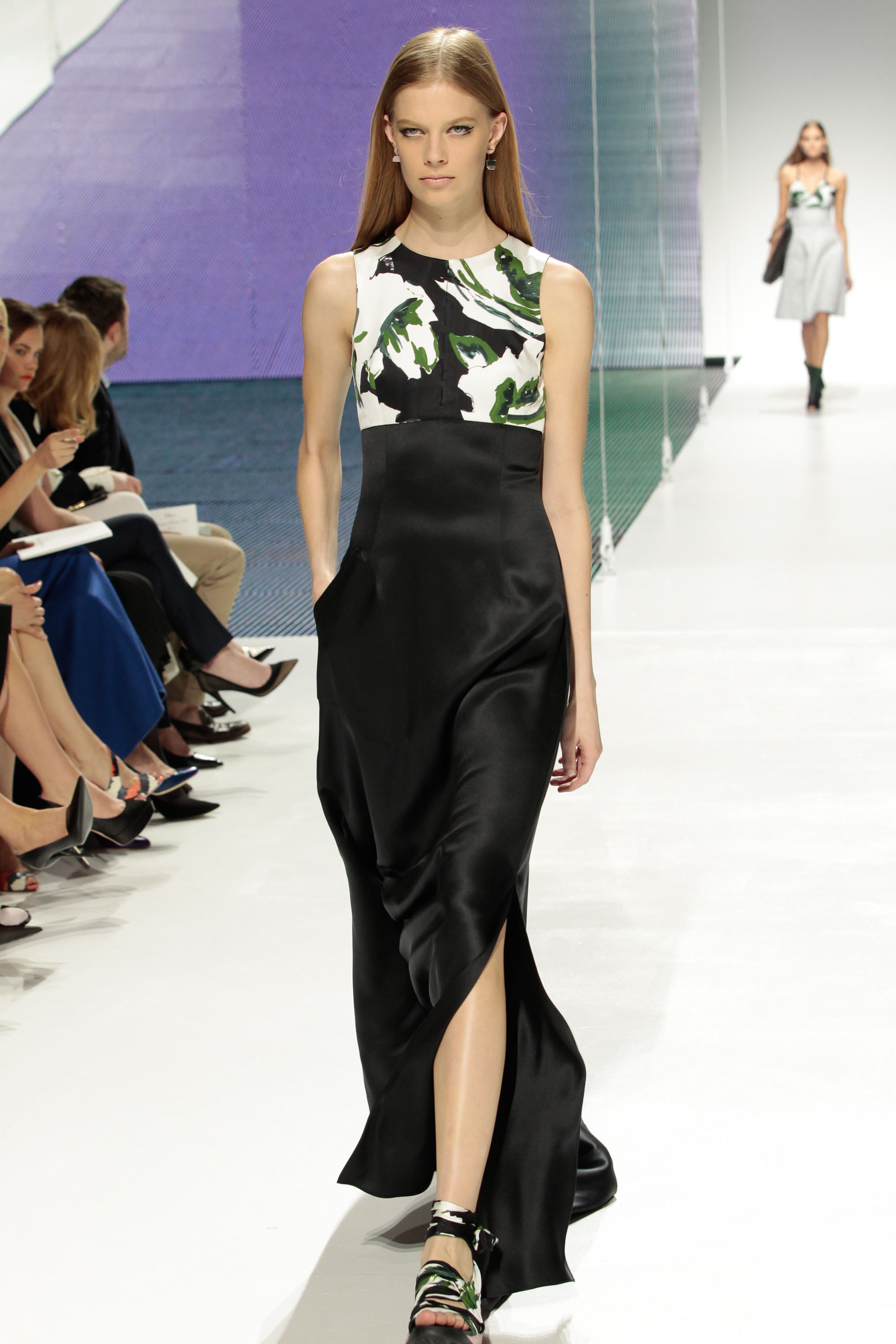 BROOKLYN, NY - MAY 07: A model walks the runway during the Christian Dior Cruise 2015 show at Brooklyn Navy Yard on May 7, 2014 in the Brooklyn borough of Brooklyn City. (Photo by JP Yim/Getty Images)