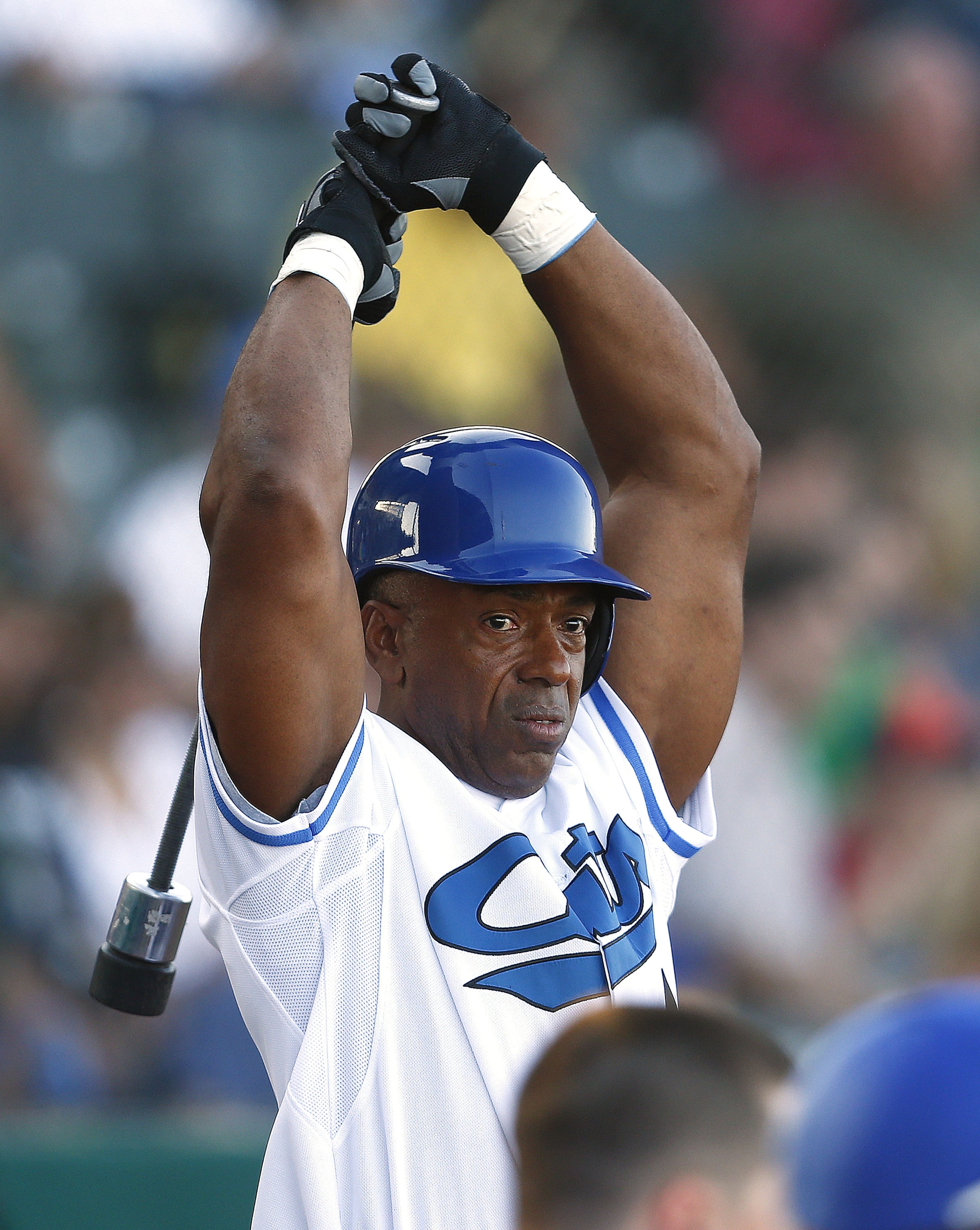 Then and now: Here's a photo of Julio Franco in 2014.