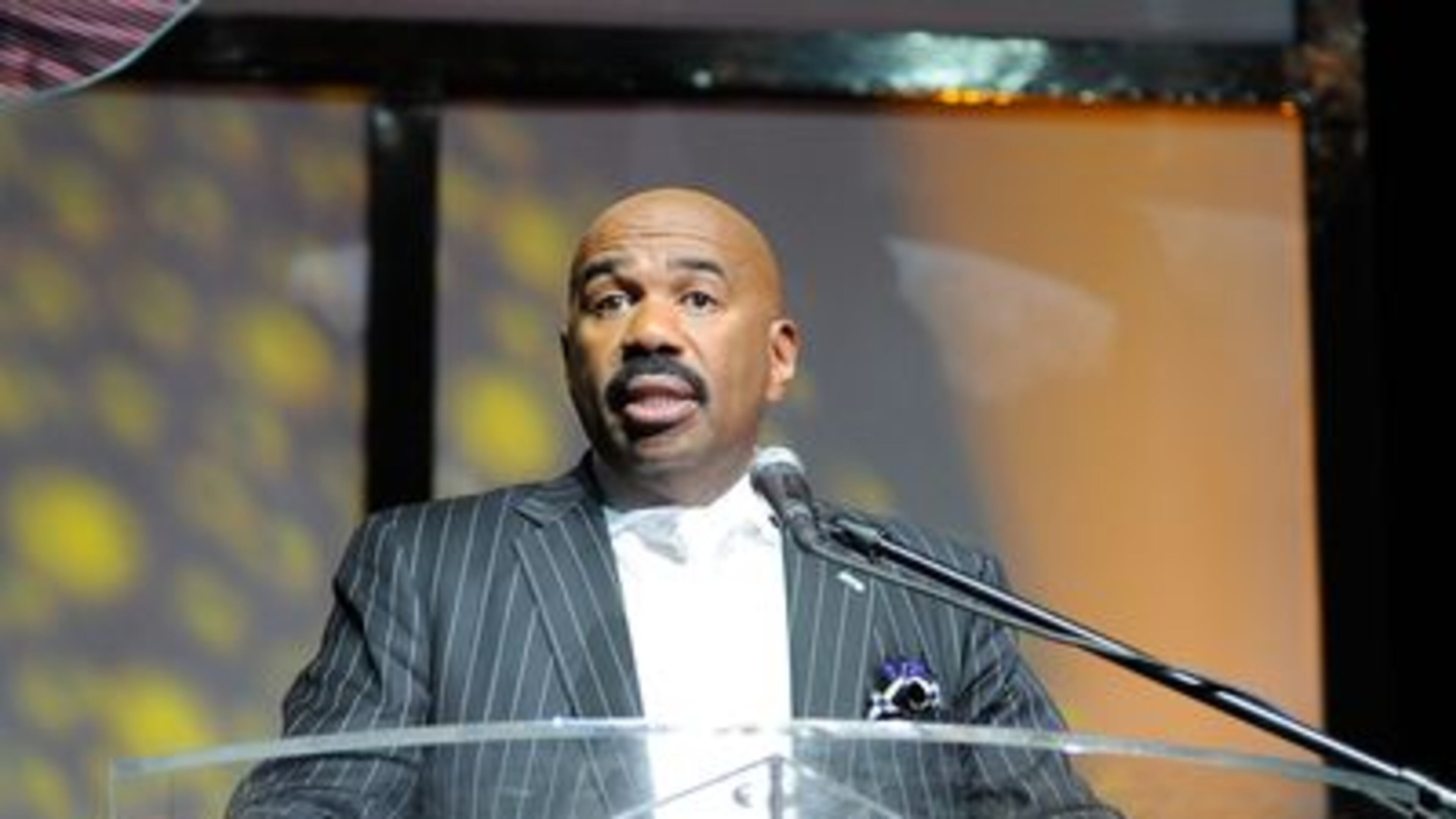Steve Harvey at the Hoodie Awards in 2012. He is moving his annual community-based awards show to Atlanta from Las Vegas in 2014. Steve Harvey at the Hoodie Awards in 2012. He is moving his annual community-based awards show to Atlanta from Las Vegas in 2014. (Getty Images)