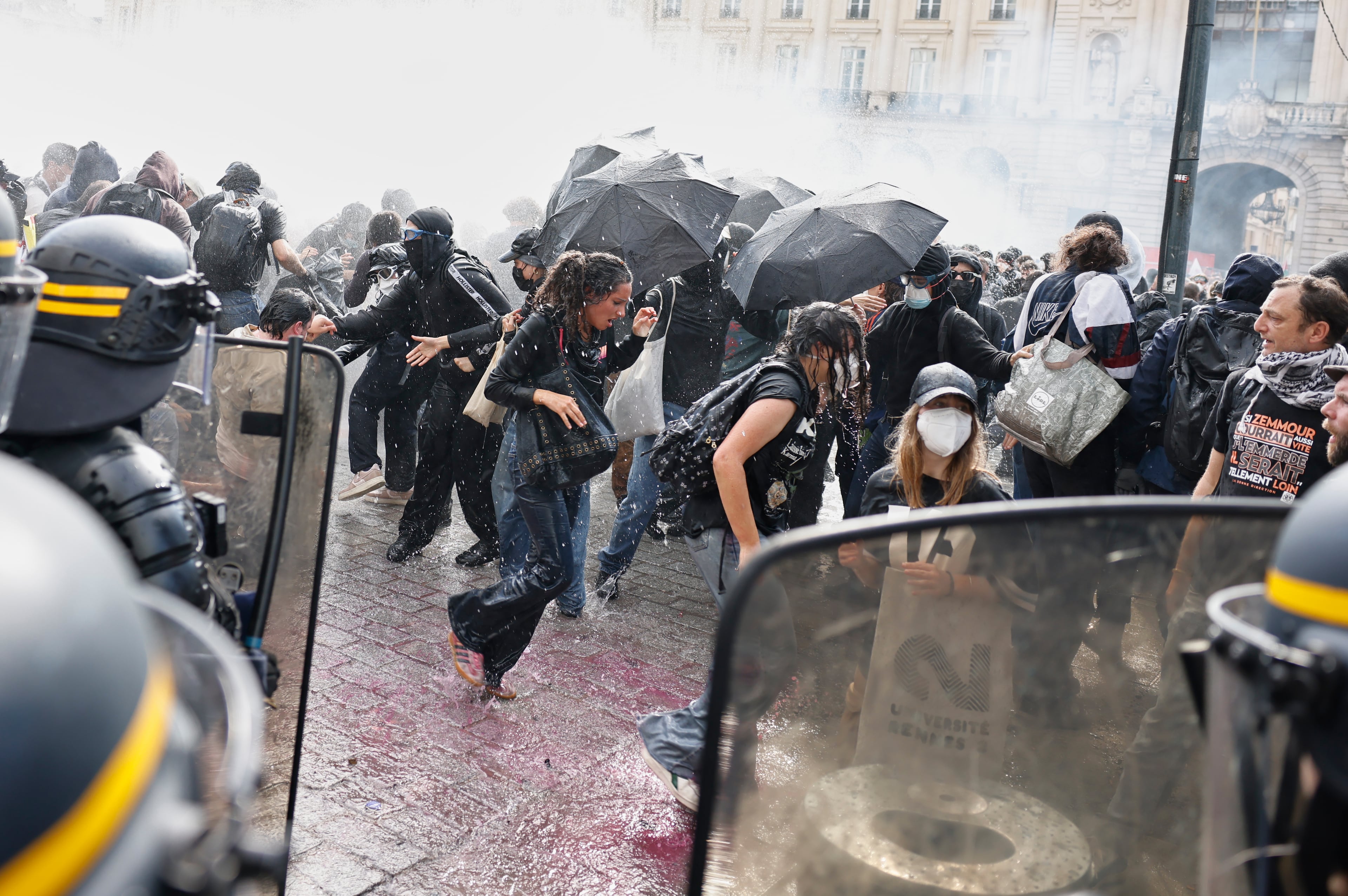 APTOPIX France High School Protests