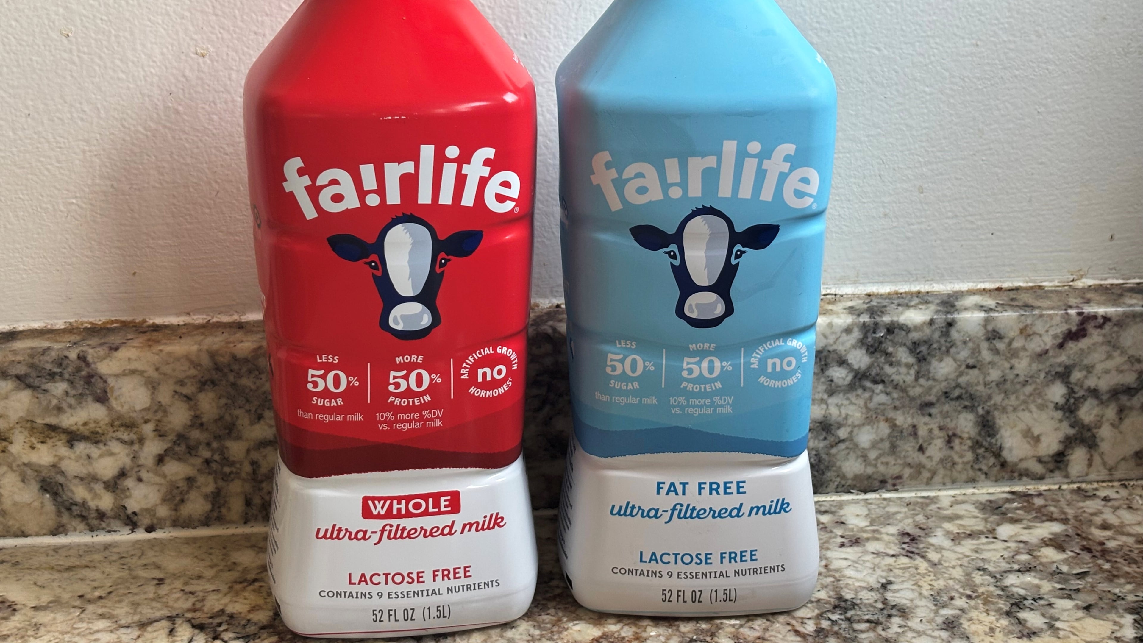 Fairlife milk products are seen in New York on Friday, July 17, 2026. (AP Photo/Dorothea Degen)
