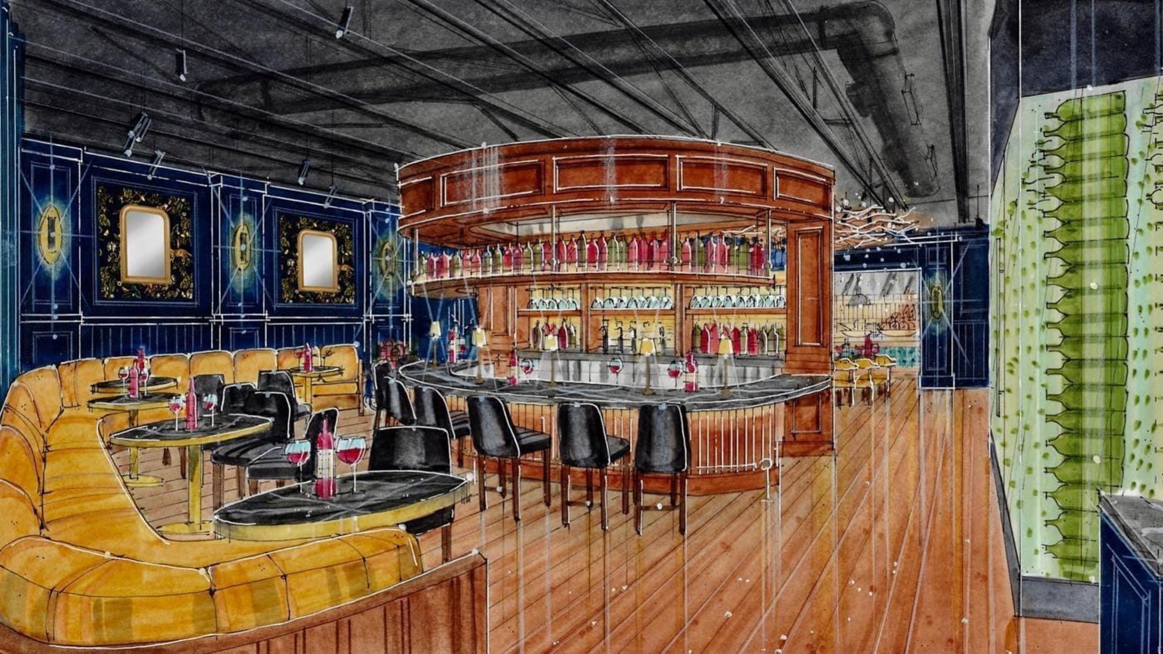 A rendering of Bask Steakhouse in Roswell. Courtesy of Bask Steakhouse