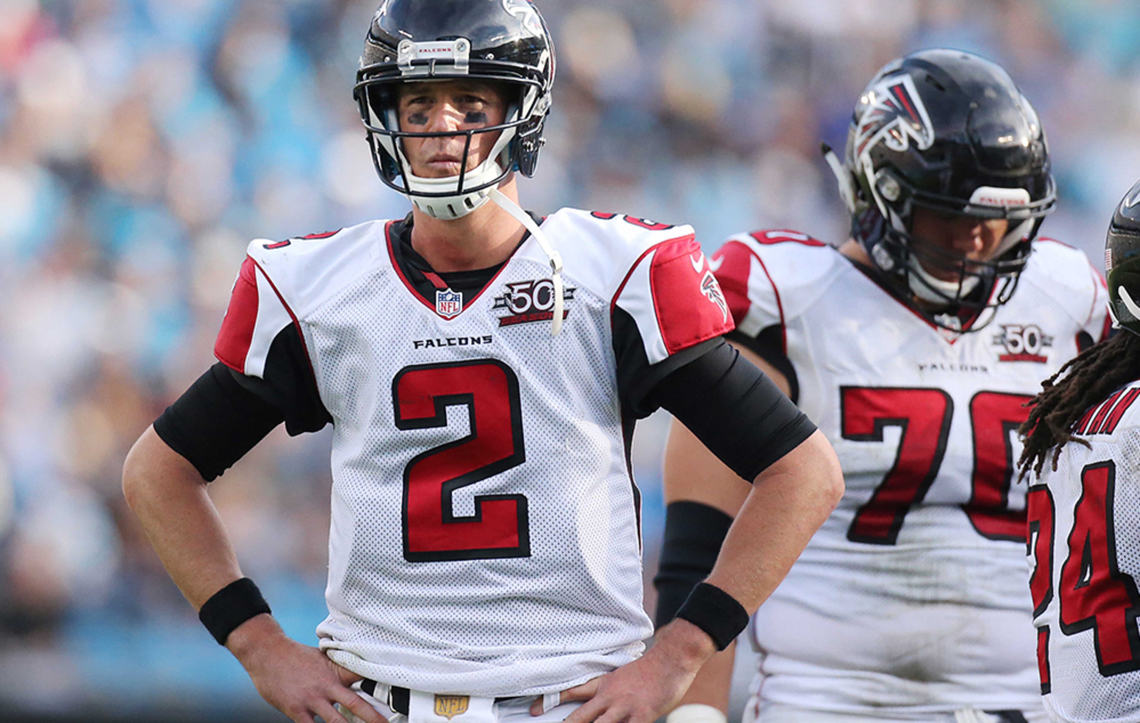 Matt Ryan, total interceptions: Over/under 14.5 interceptions. Actual: 16 interceptions.