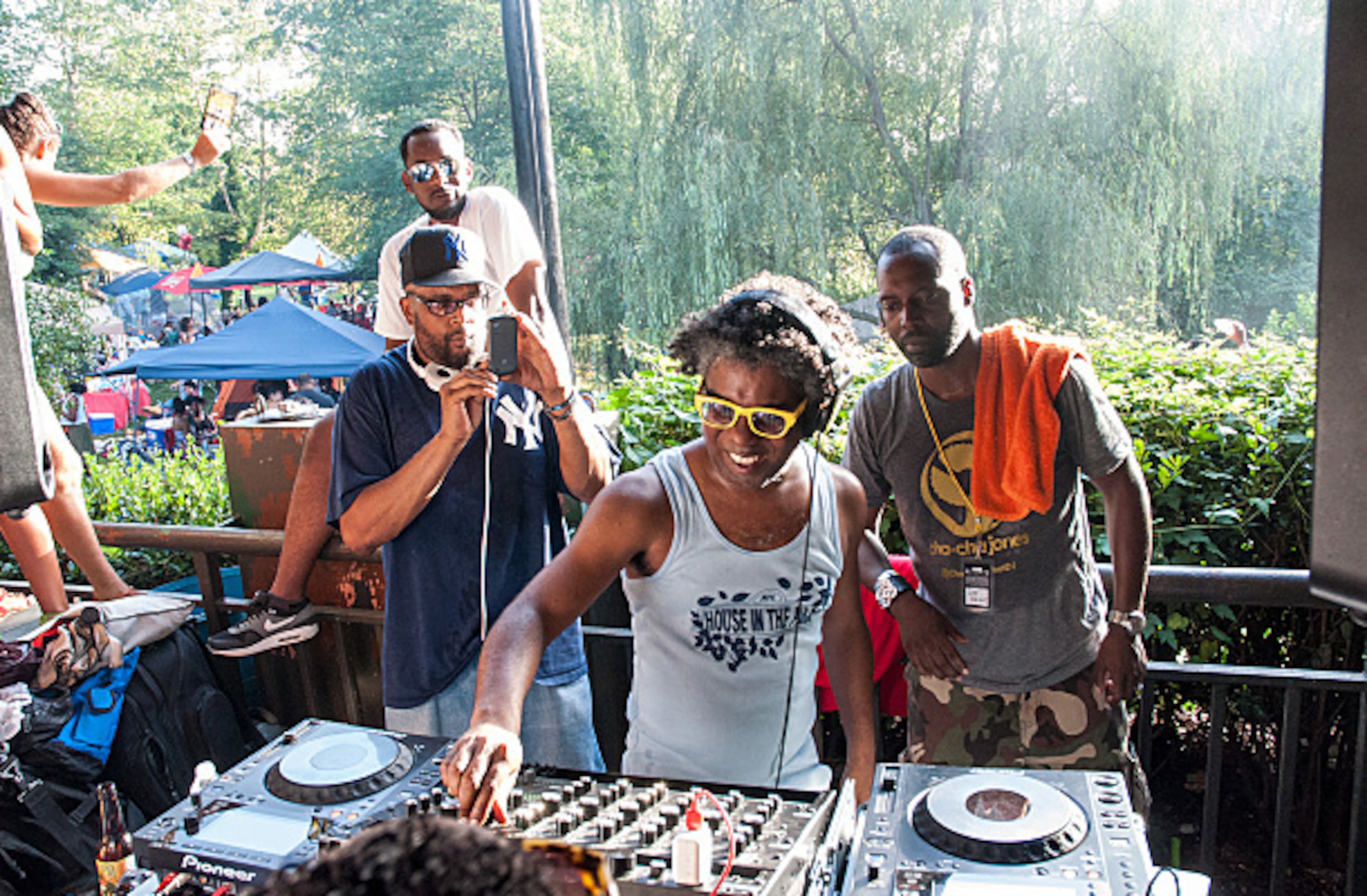Kai Alce spinning at House in the Park 2014.