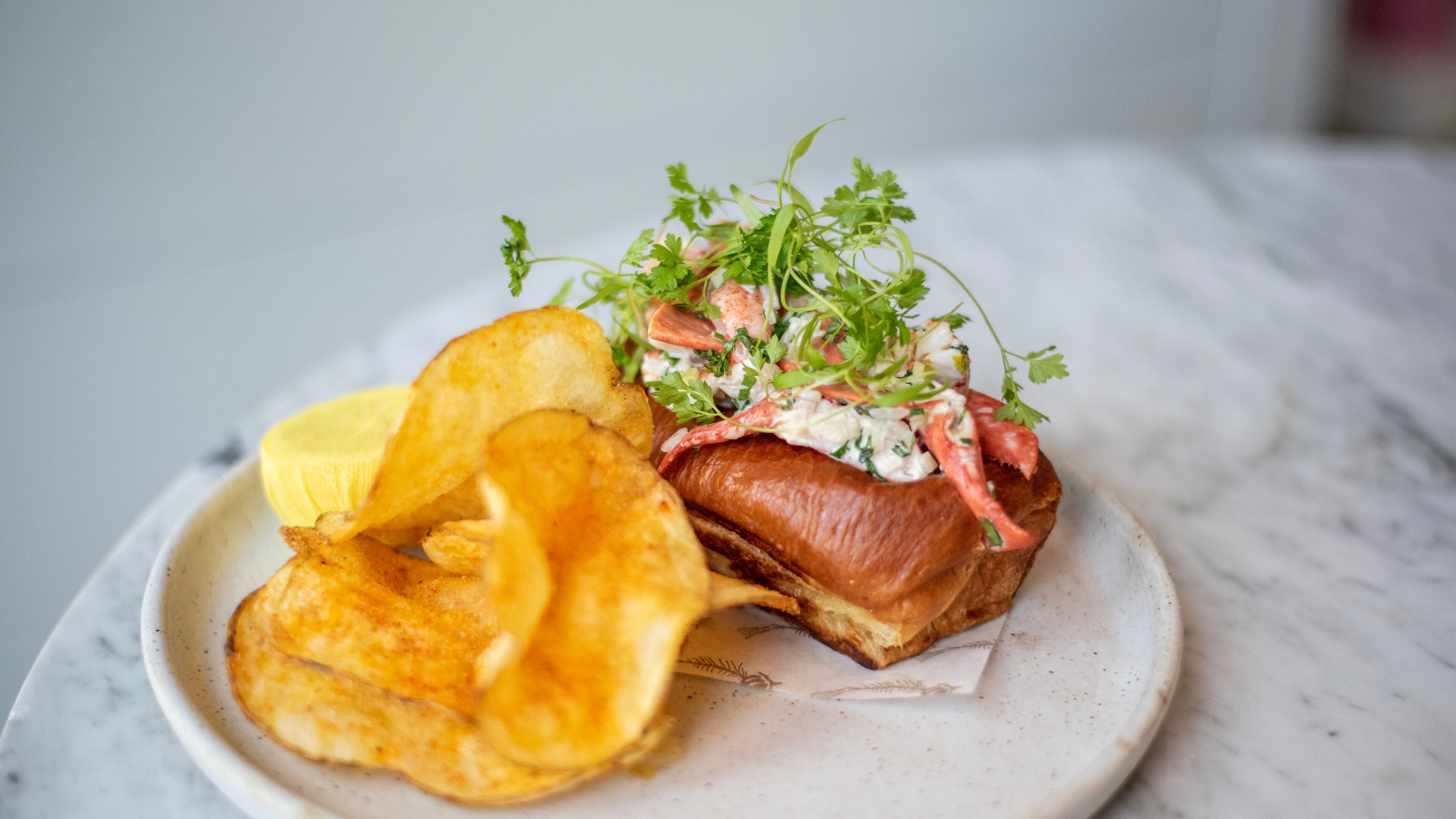 The lobster roll at Lapeer Seafood Market in Alpharetta. COURTESY OF ASHLEY WILSON