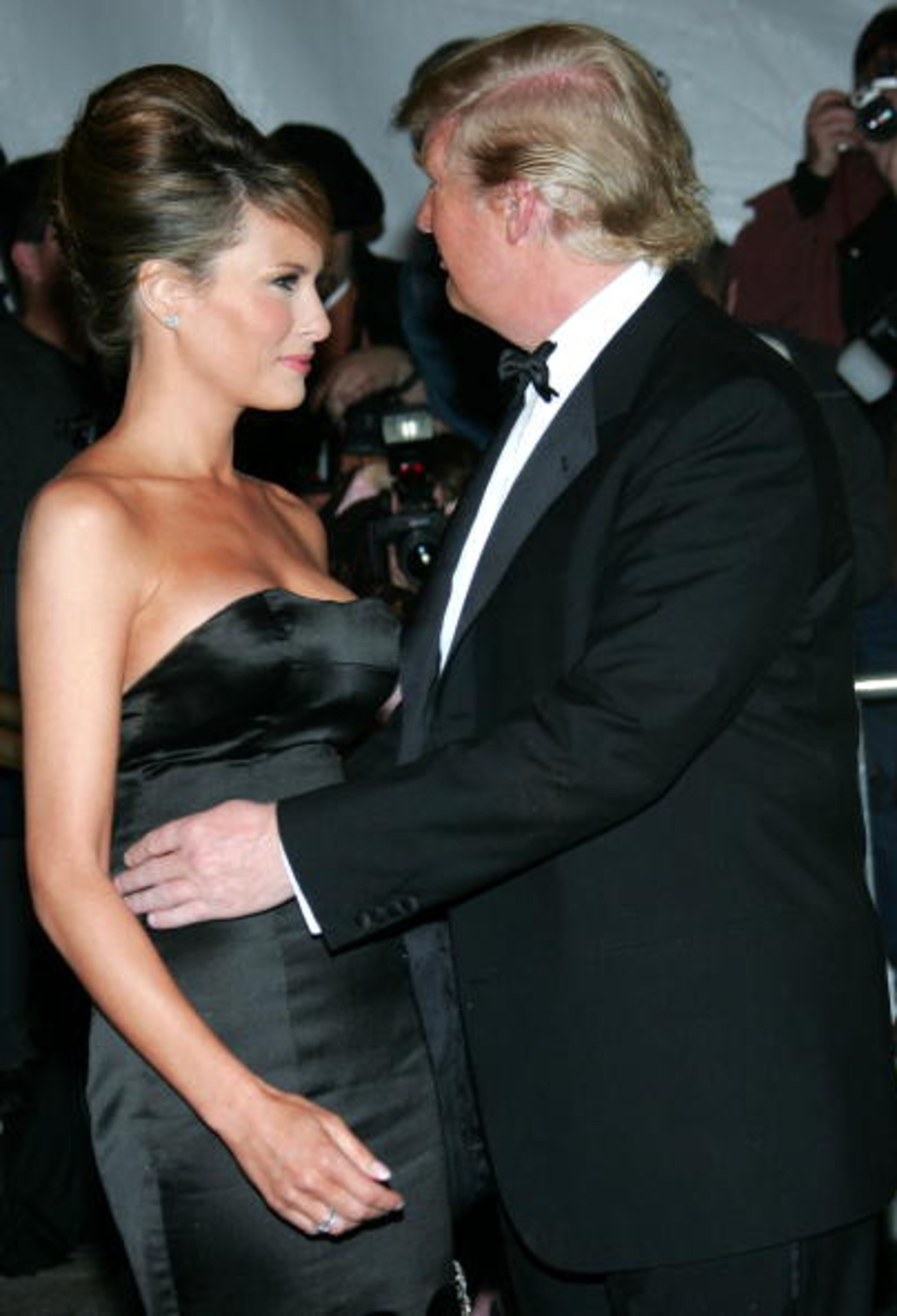 NEW YORK - MAY 02: Donald and Melania Trump attend the MET Costume Institute Gala Celebrating Chanel at the Metropolitan Museum of Art May 2, 2005 In New York City. (Photo by Evan Agostini/Getty Images)