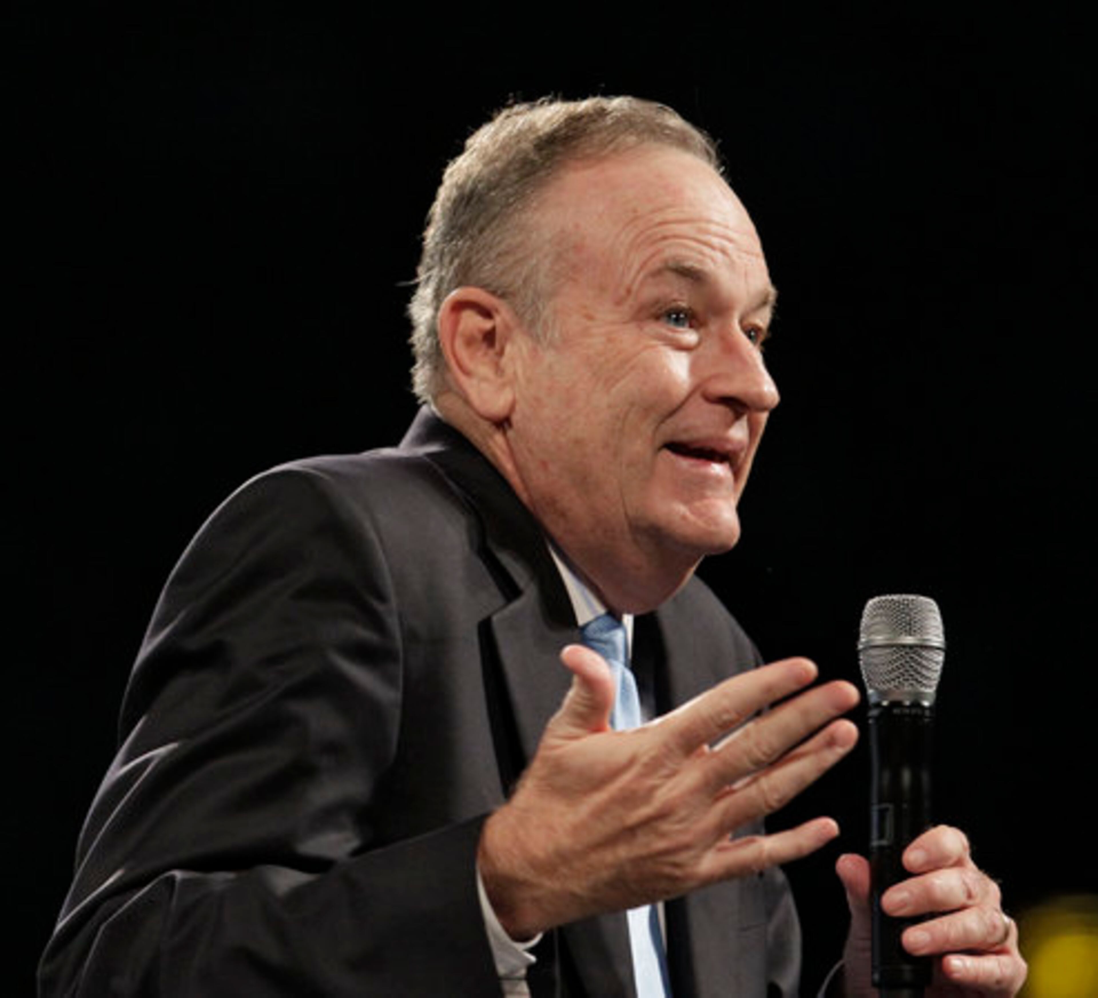 Bill O'Reilly talked about achieving goals and using your talent, but got political toward the end when he talked about his interview with President Obama. The largely conservative crowd cheered loudly when he talked about his upcoming interview with former President George Bush.