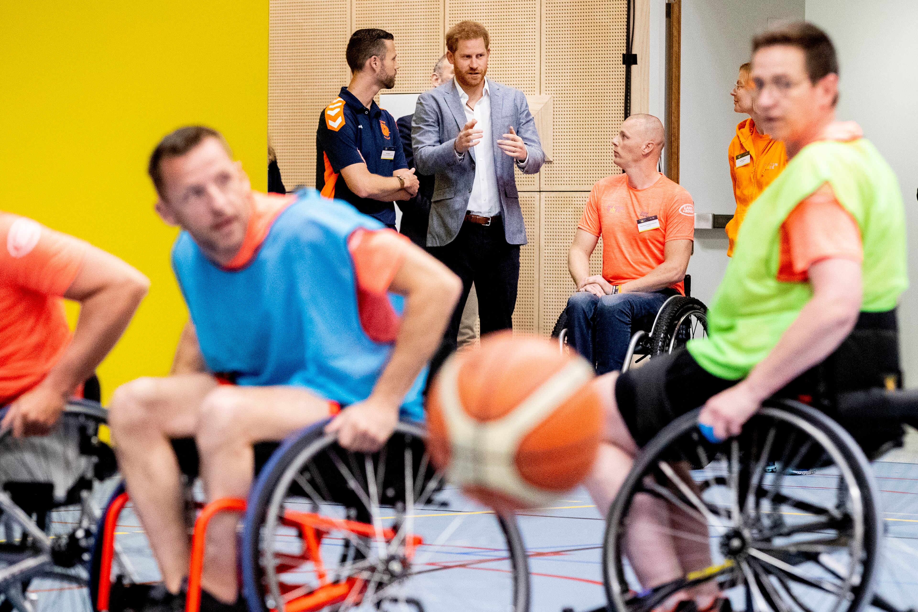 THE HAGUE, NETHERLANDS - MAY 09: Prince Harry, Duke of Sussex during the launch of the Invictus Games on May 9, 2019 in The Hague, Netherlands. (Photo by Patrick van Katwijk/Getty Images)