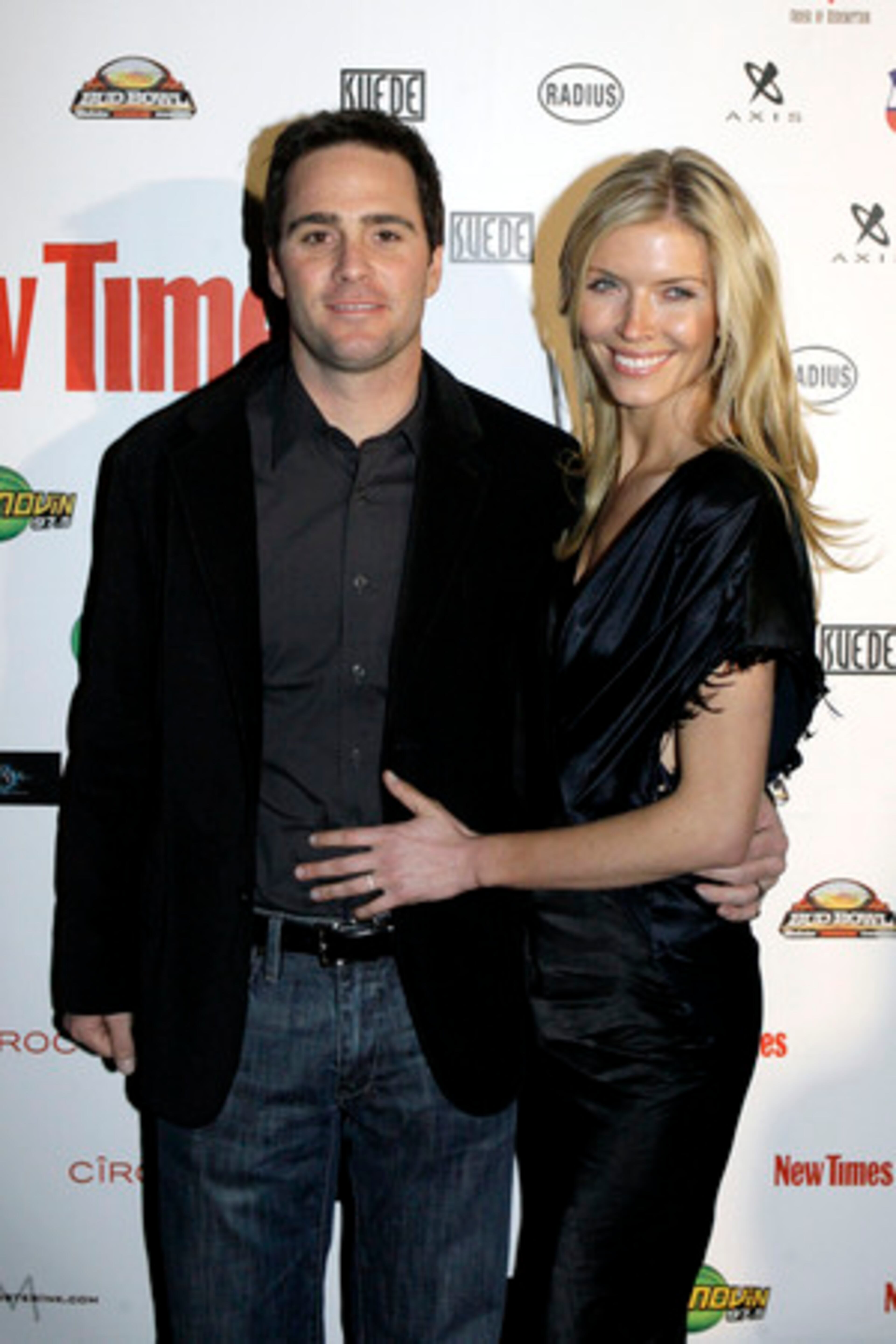 NASCAR driver Jimmie Johnson and his wife