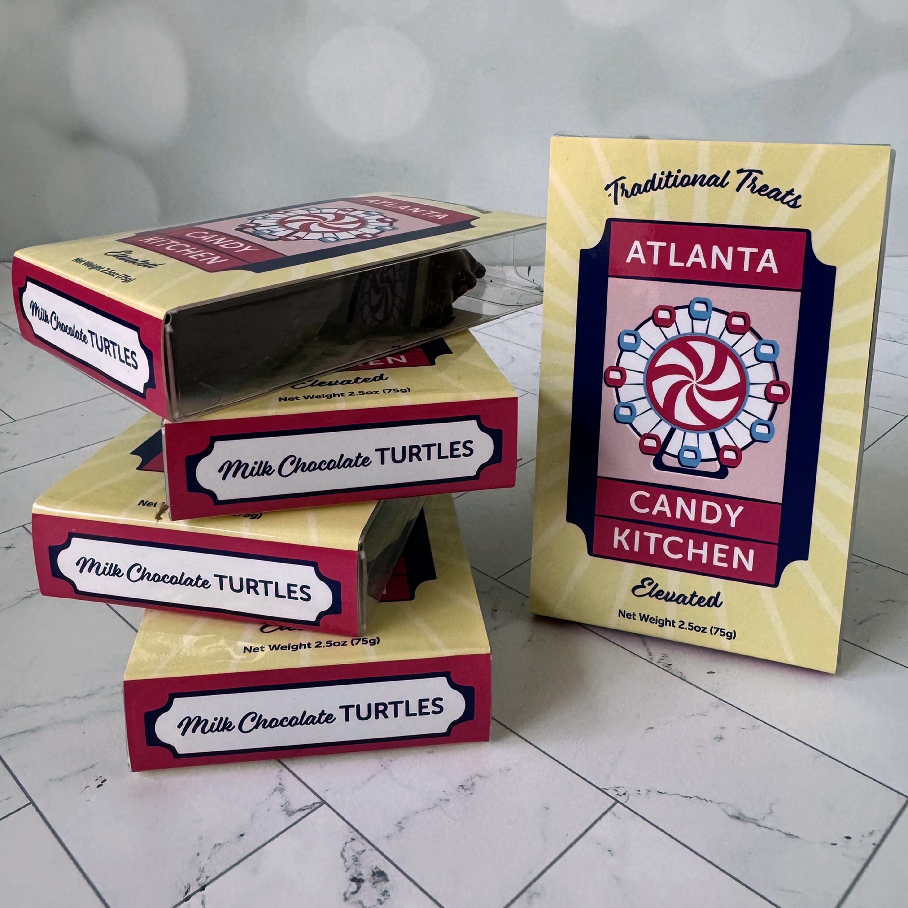 Milk chocolate turtles. (Courtesy of Atlanta Candy Kitchen)