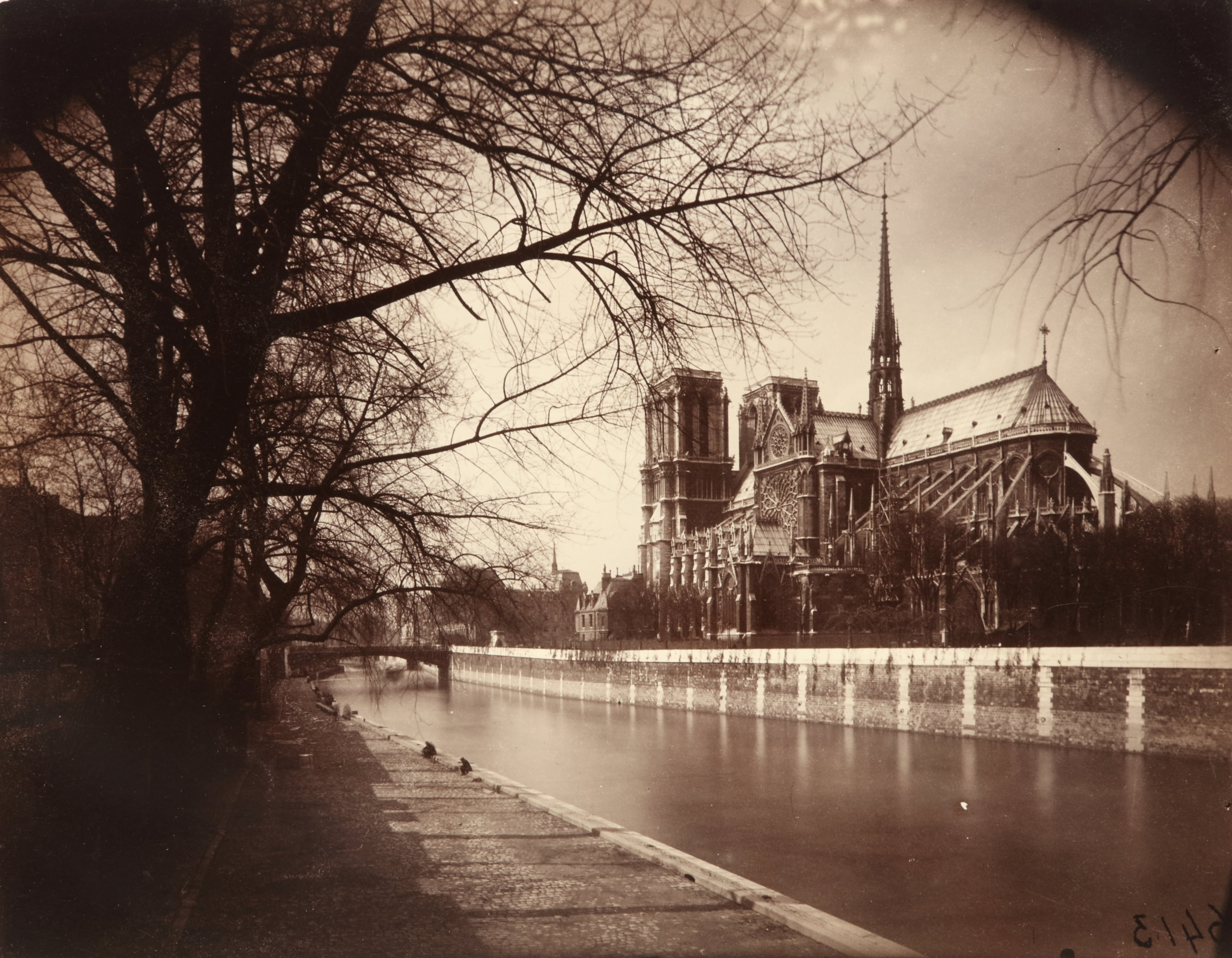 Eugène Atget's "Notre Dame (vue du quai de la Tournelle) " (1922). Photo: Courtesy of High Museum