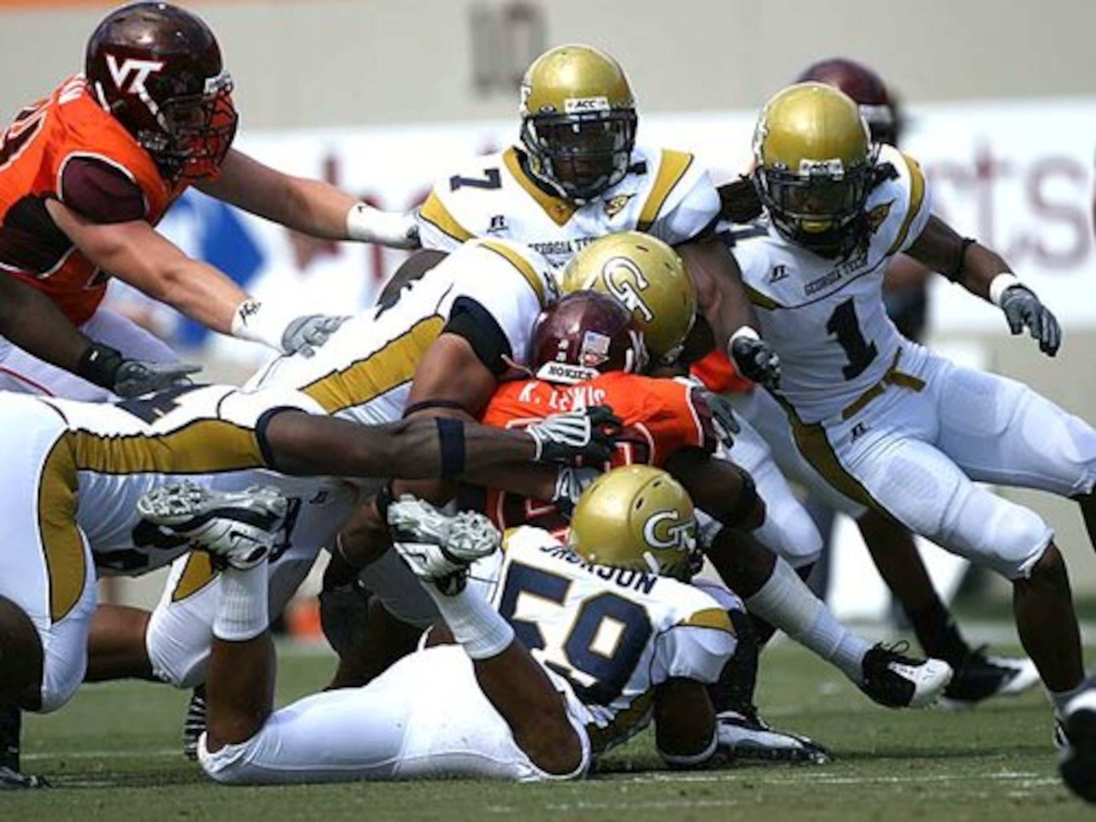 One of Georgia Tech's defensive goals is to keep opponents' third-down percentage to 33 percent or below. But the Jackets are failing, allowing opponents to convert 44.9 percent of third downs in the ACC. The obvious solution is keeping teams out of 3rd-and-short situations. Against 3rd-and-3 or less, Tech has given up first downs on 11 of 13 plays, while allowing first down plays on just 11 of the remaining 36 third-down situations.