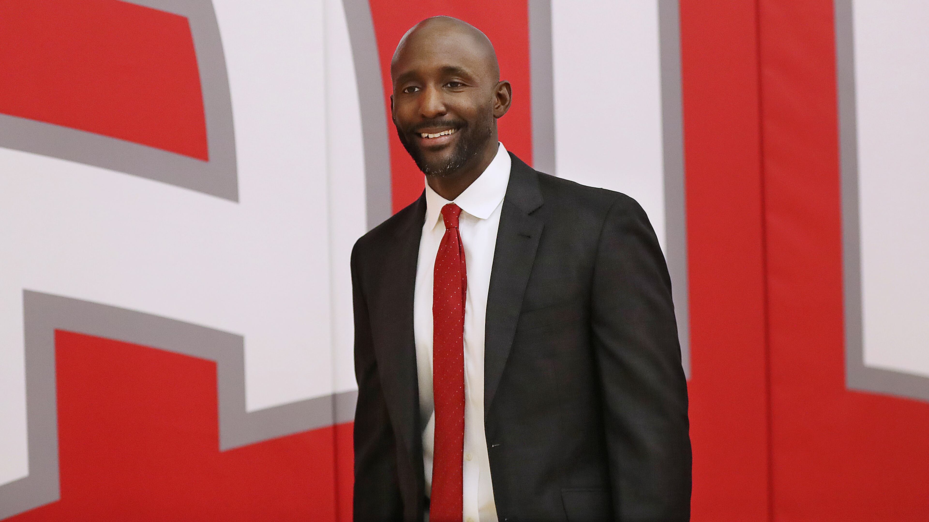 New Atlanta Hawks coach Lloyd Pierce. Curtis Compton/ccompton@ajc.com