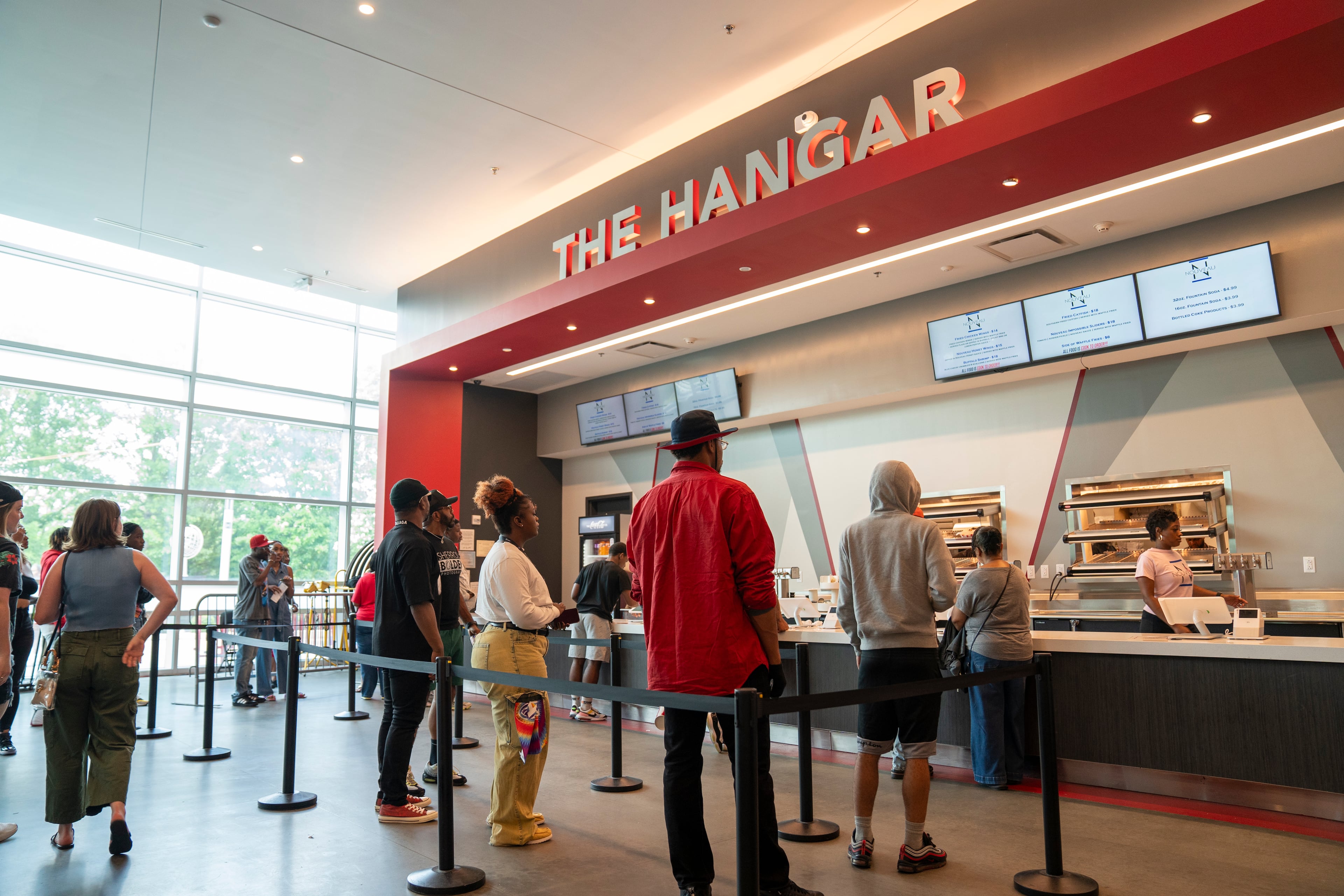 Proof of the Pudding runs a concession stand called the Hangar at the Gateway Center Arena during Atlanta Dream games. (Courtesy of Proof of the Pudding)