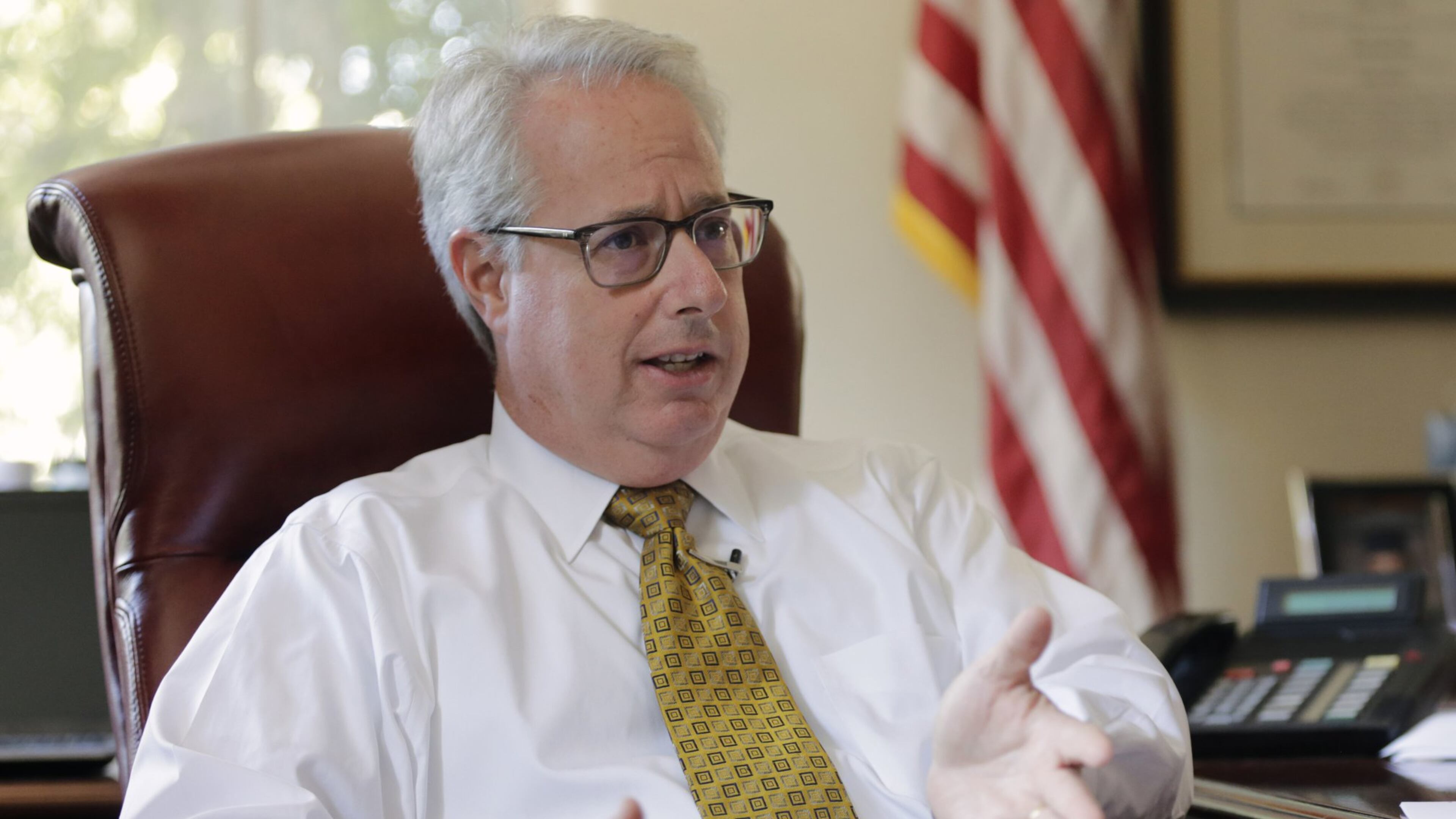 Sam Olens photographed in his attorney general’s office. We talk to incoming Kennesaw State University president Sam Olens about his decision to leave the attorney general’s office, how this all came about and what’s he going to do to address the criticism about him from students and faculty. BOB ANDRES /BANDRES@AJC.COM