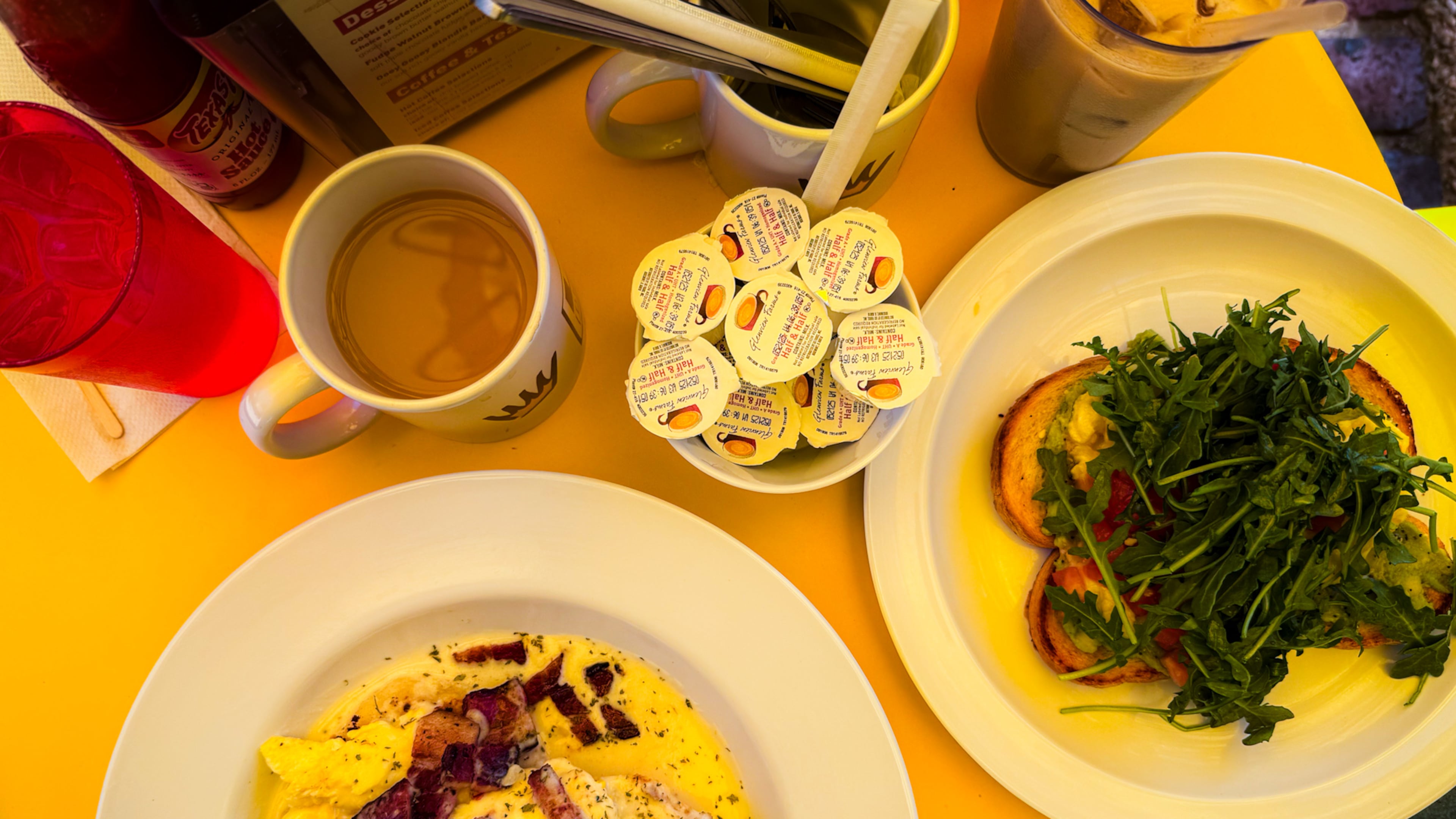 You can get biscuits and gravy with avocado toast at Little Five Points Diner. (Henri Hollis/henri.hollis@ajc.com)