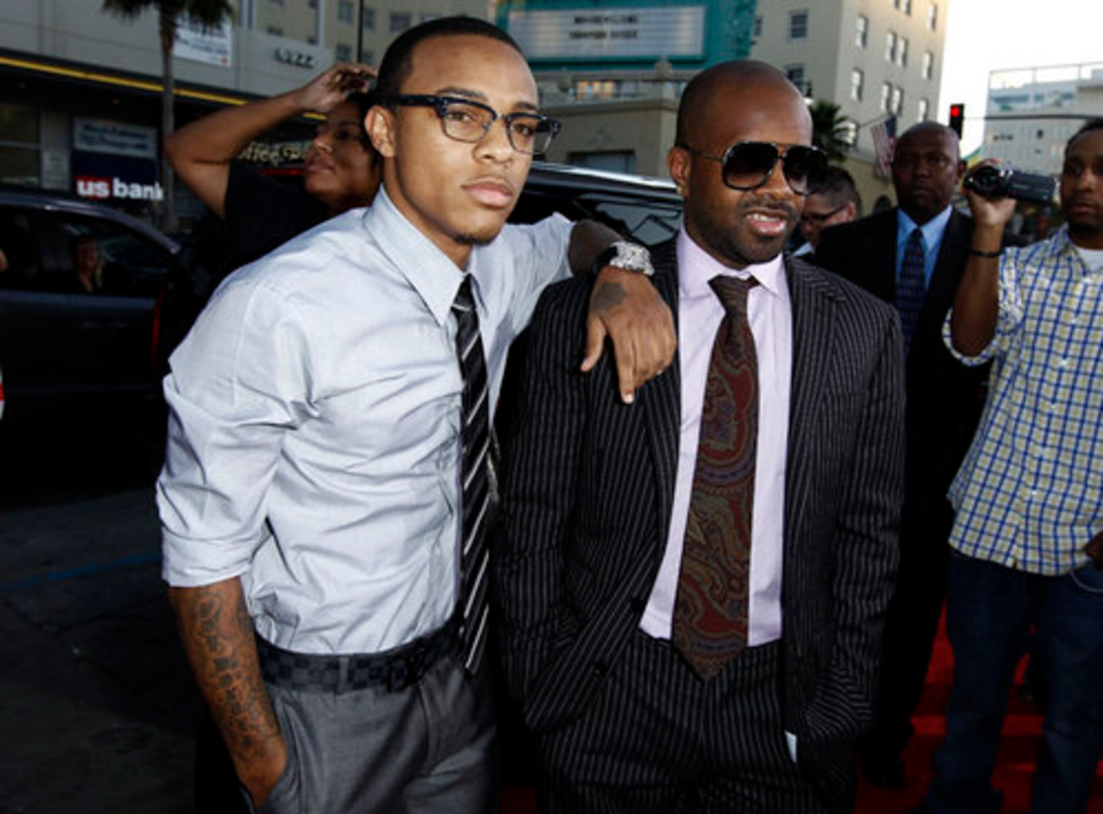 Bow Wow (left) and Jermaine Dupri came together again on Thursday in L.A. Also arriving were ...